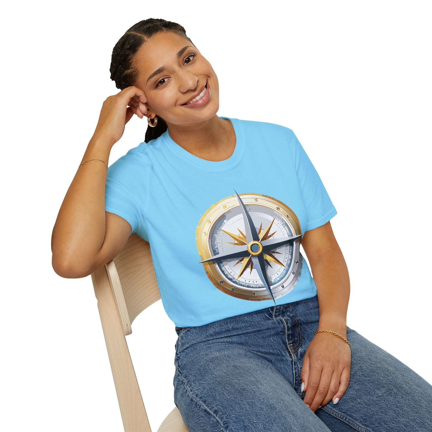 Compass T Shirt, Compass Shirt, Shirt with Compass, Navigator Shirt
