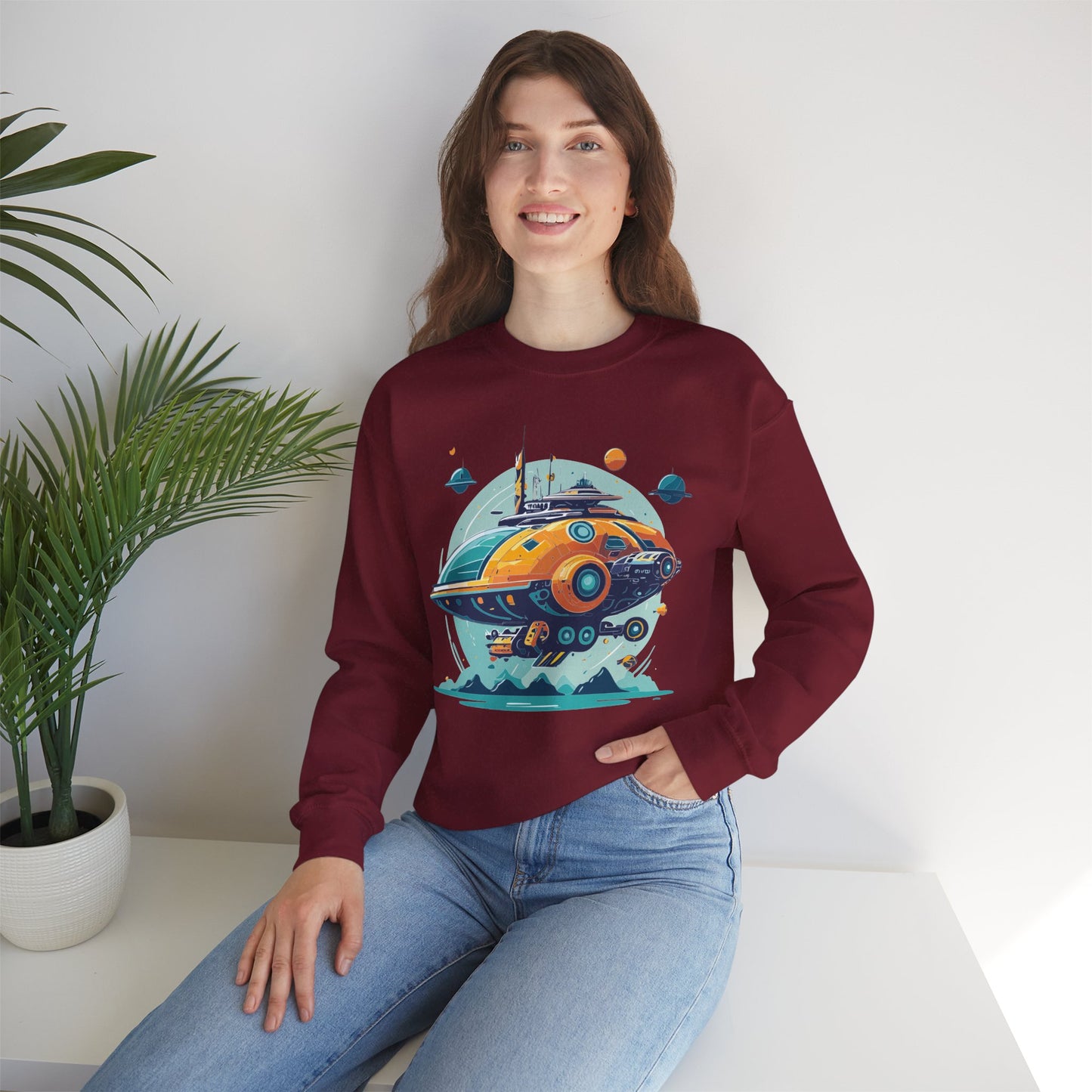 Space Shuttle Sweatshirt, Cosmic Sweatshirt, Astronaut Sweatshirt, Space Cosmic Sweatshirt