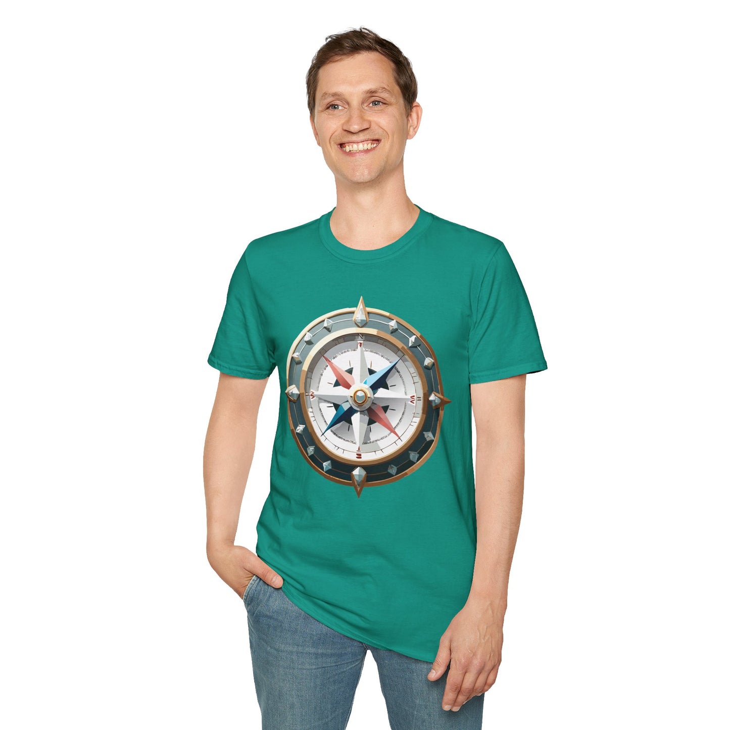Compass T Shirt, Compass Shirt, Shirt with Compass, Navigator Shirt
