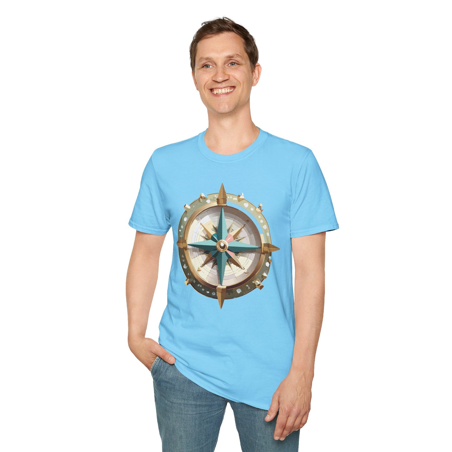 Compass T Shirt, Compass Shirt, Shirt with Compass, Navigator Shirt
