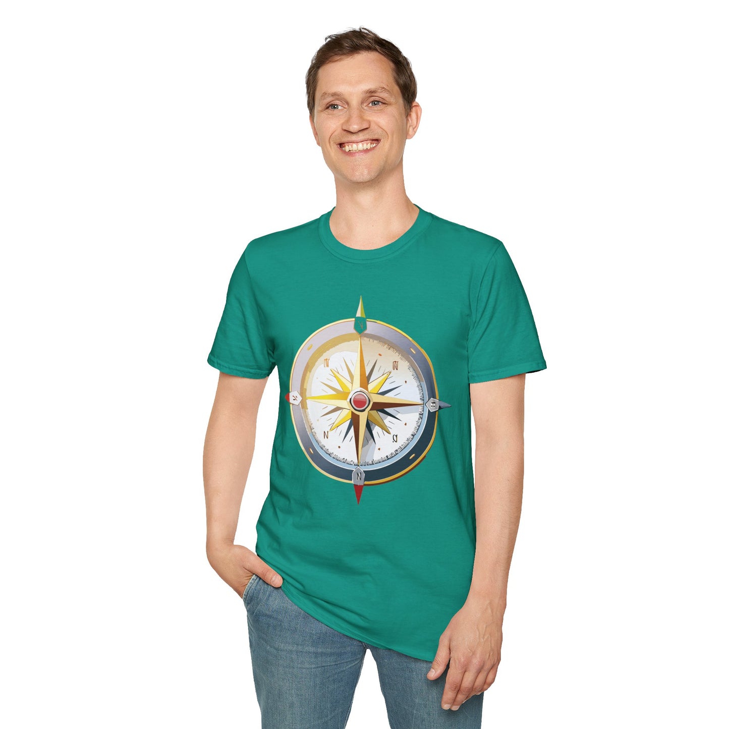 Compass T Shirt, Compass Shirt, Shirt with Compass, Navigator Shirt