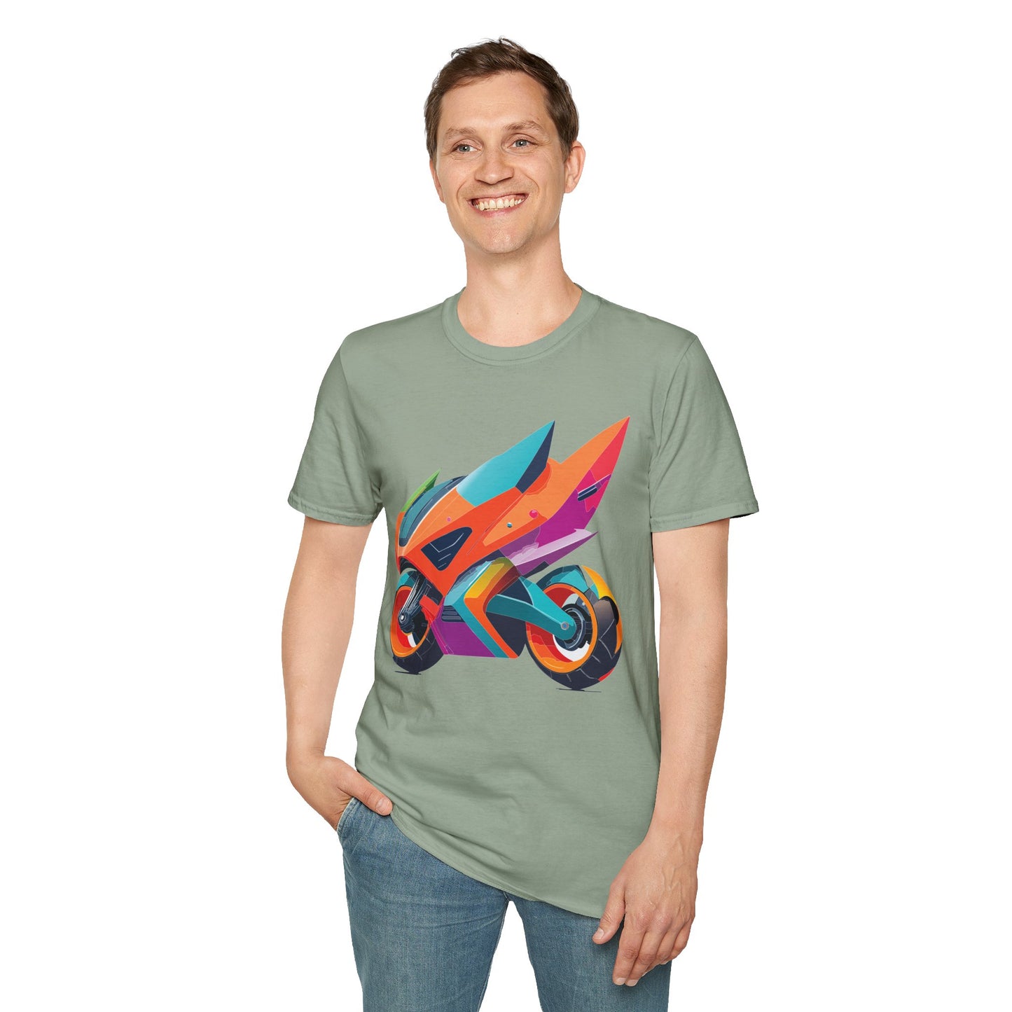 Bike T Shirt, Moto Shirt, Shirt with Motorcycle, MTB T Shirts