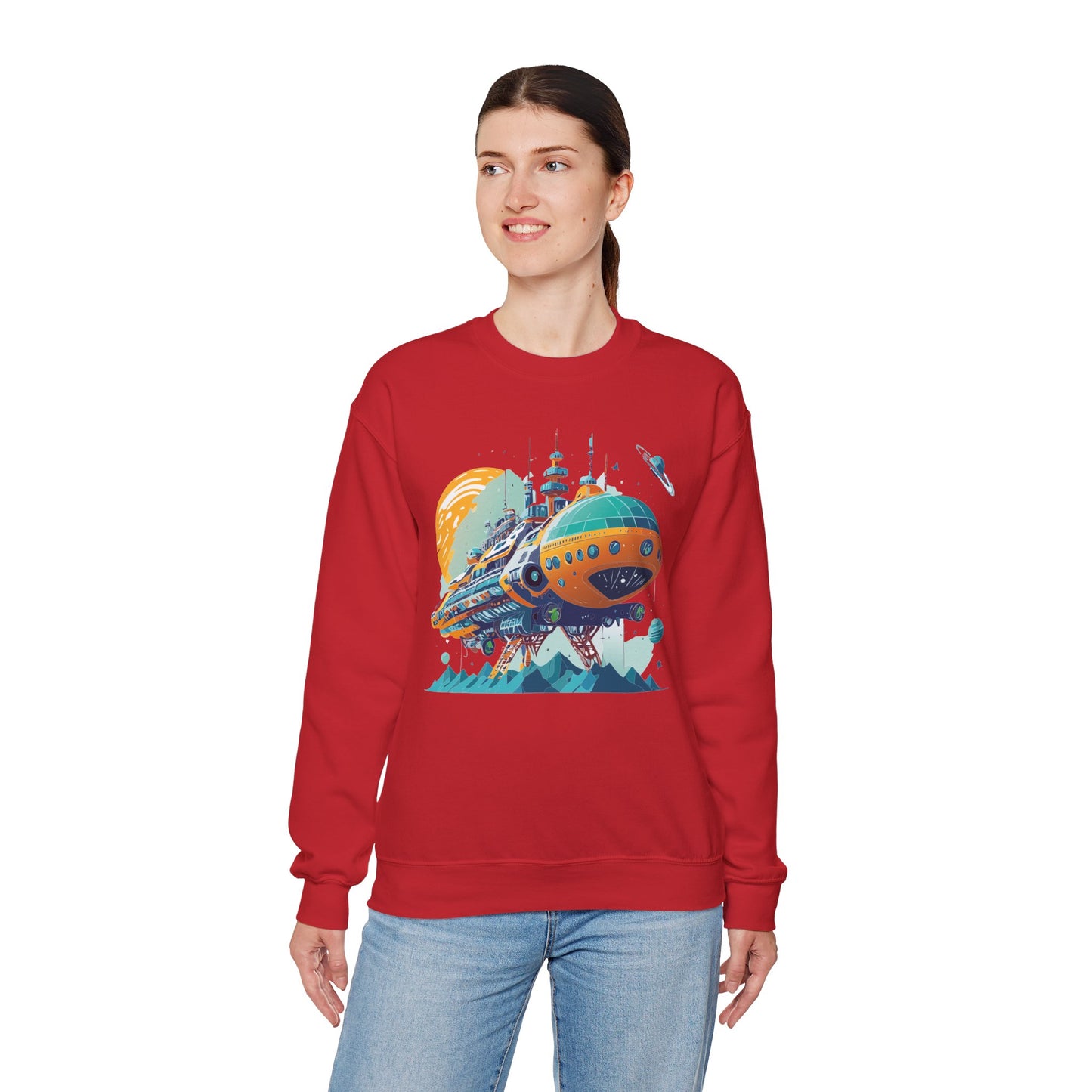 Space Shuttle Sweatshirt, Cosmic Sweatshirt, Astronaut Sweatshirt, Space Cosmic Sweatshirt
