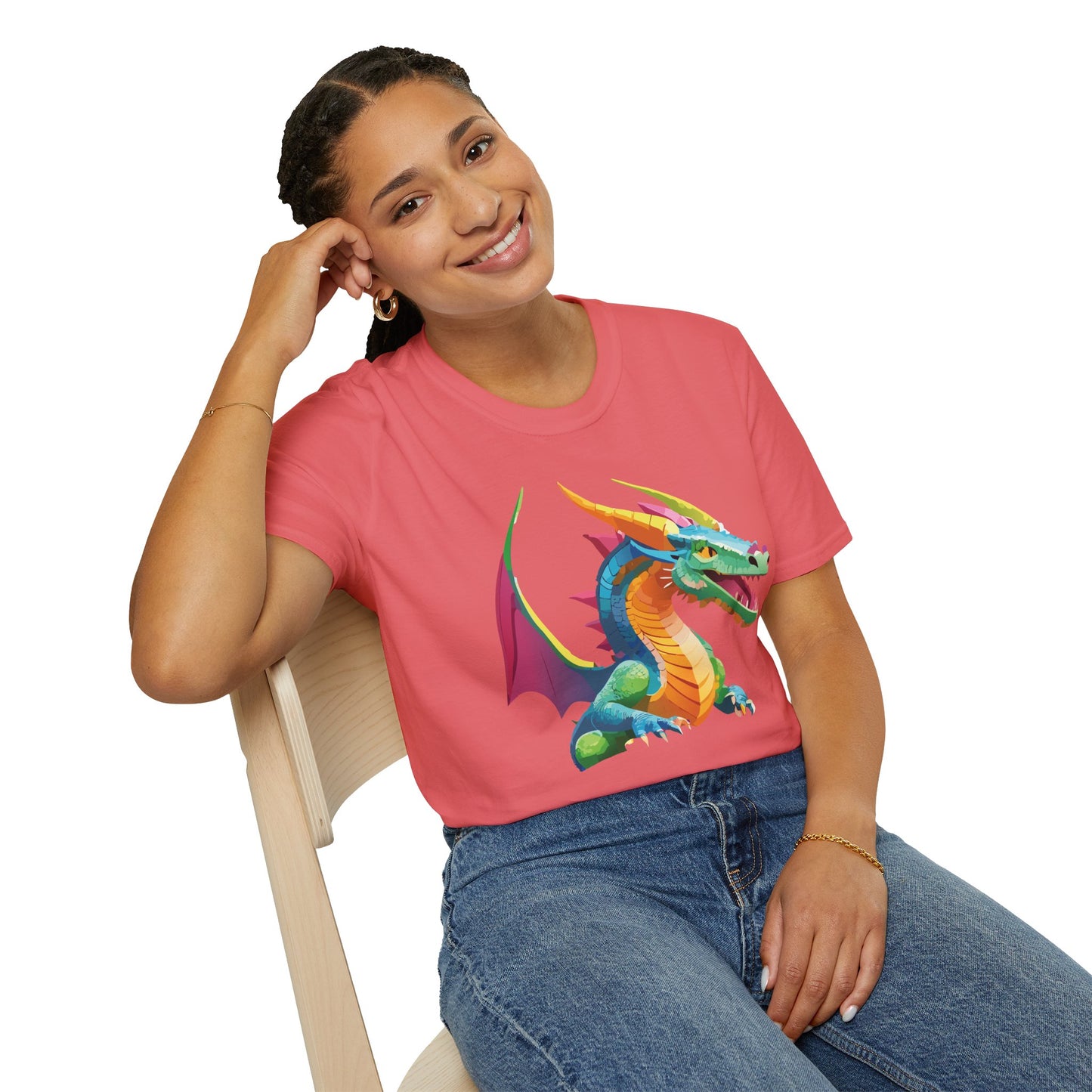 Dragon T Shirt, Dragon Shirt, Shirt with Animals, Animal Shirt