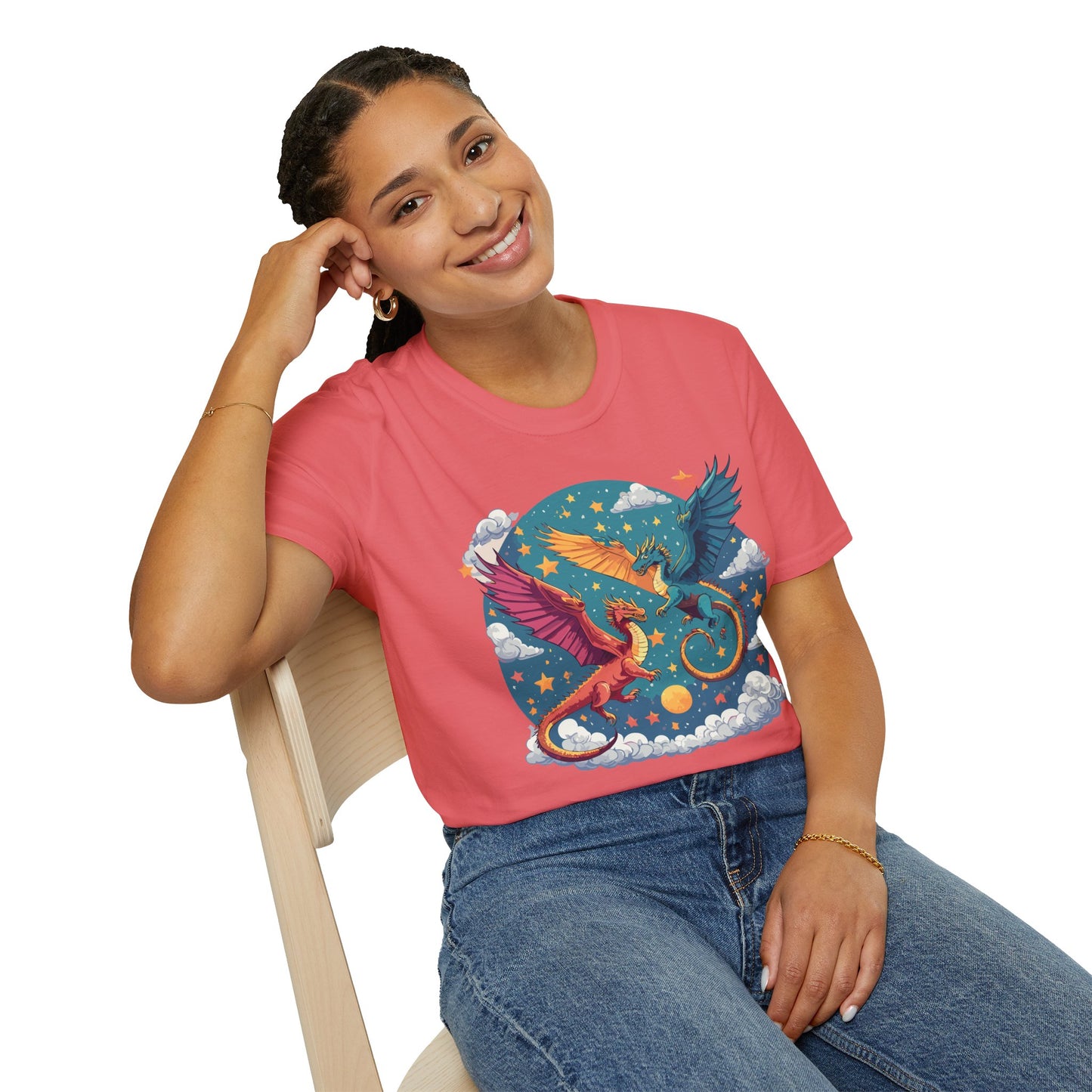 Dragon T Shirt, Dragon Shirt, Shirt with Animals, Animal Shirt