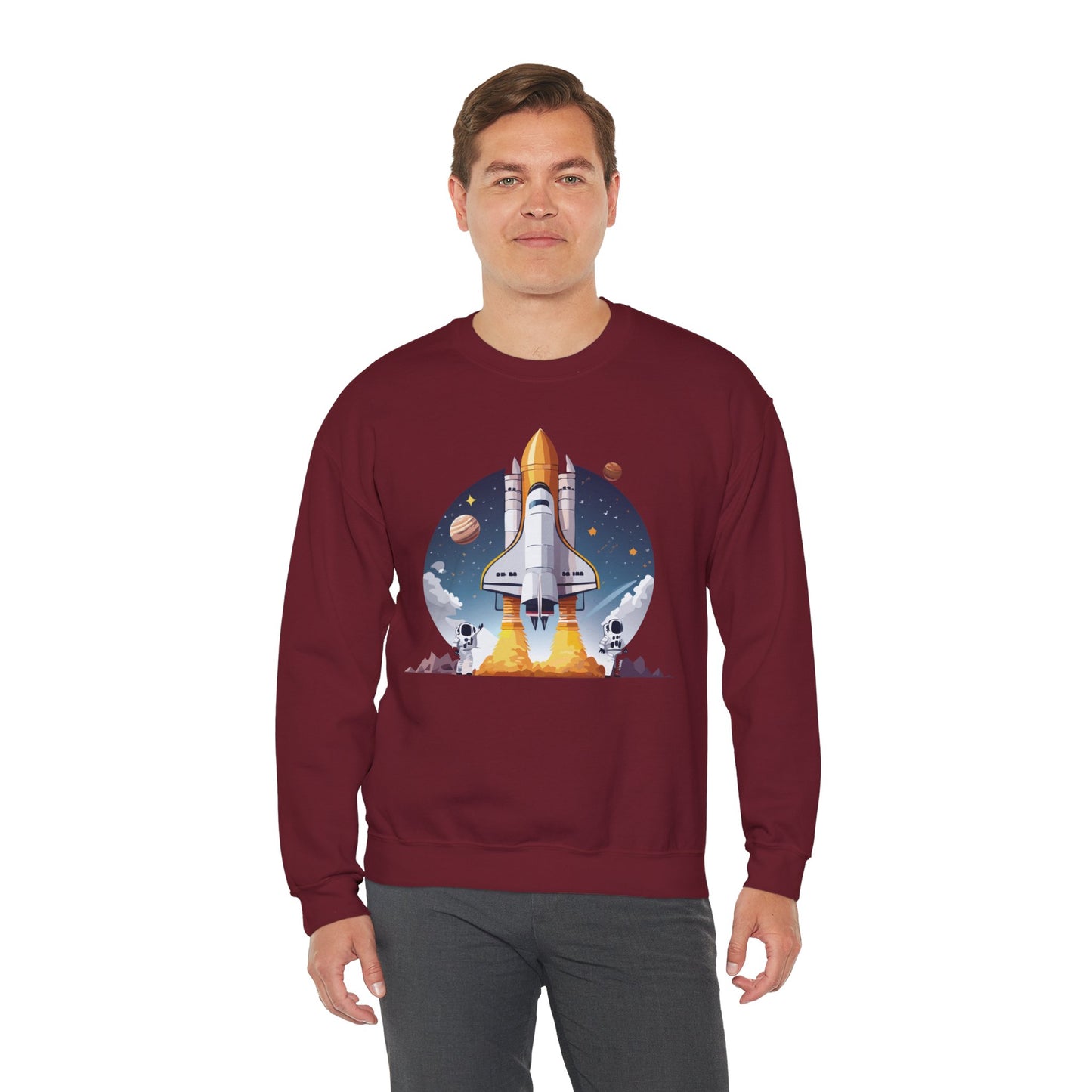 Space Shuttle Sweatshirt, Cosmic Sweatshirt, Astronaut Sweatshirt, Space Cosmic Sweatshirt