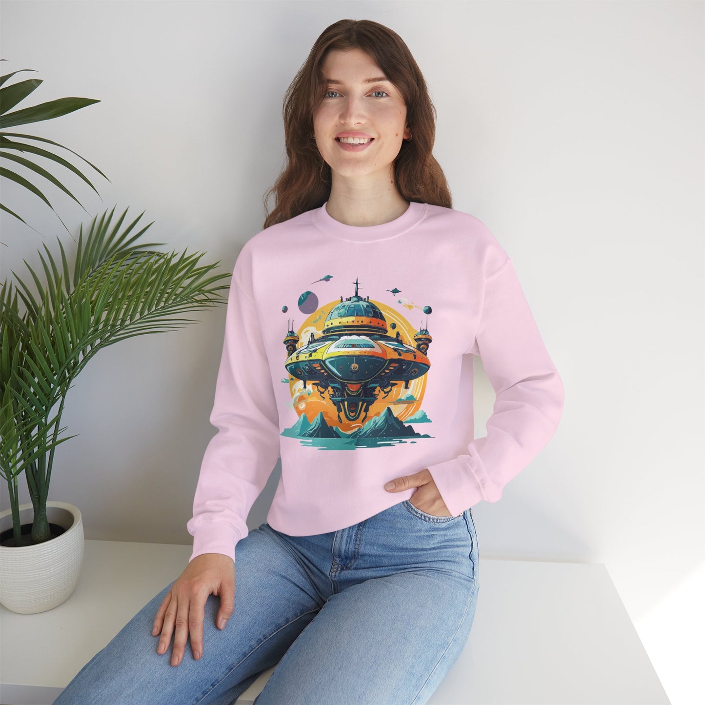 Space Shuttle Sweatshirt, Cosmic Sweatshirt, Astronaut Sweatshirt, Space Cosmic Sweatshirt