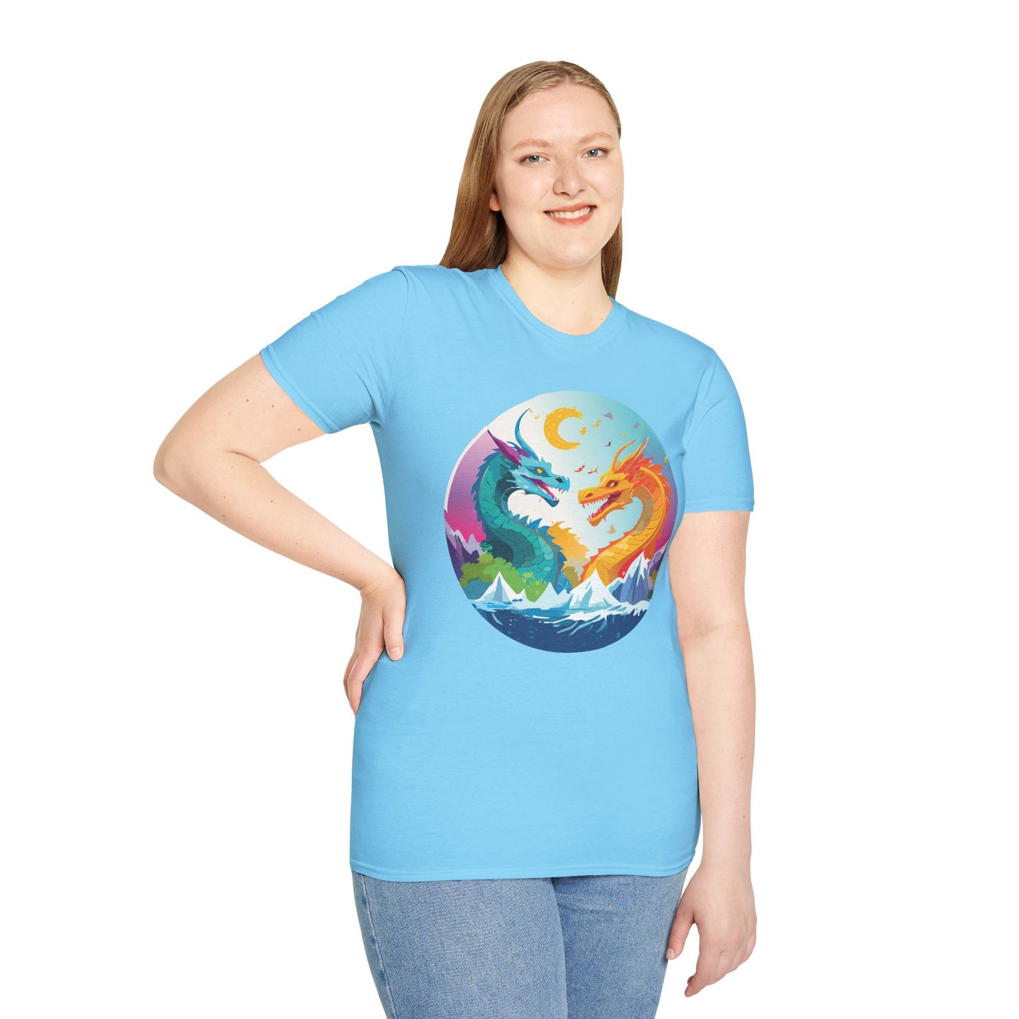 Dragon T Shirt, Dragon Shirt, Shirt with Animals, Animal Shirt