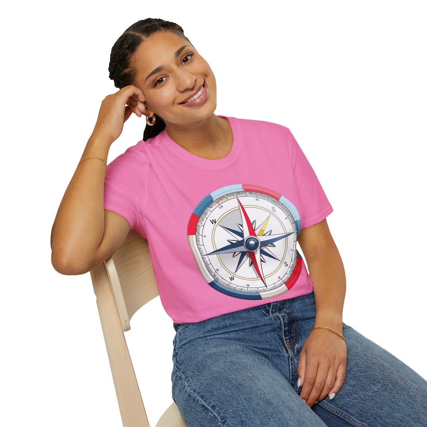 Compass T Shirt, Compass Shirt, Shirt with Compass, Navigator Shirt