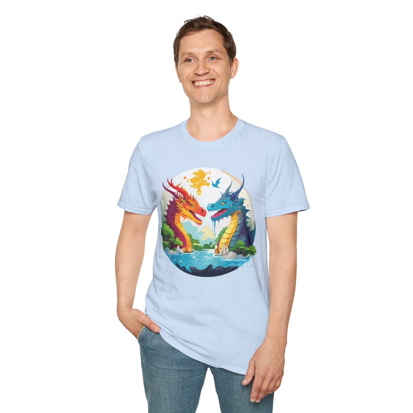 Dragon T Shirt, Dragon Shirt, Shirt with Animals, Animal Shirt