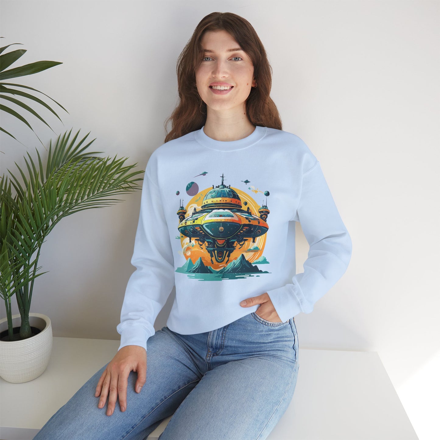 Space Shuttle Sweatshirt, Cosmic Sweatshirt, Astronaut Sweatshirt, Space Cosmic Sweatshirt