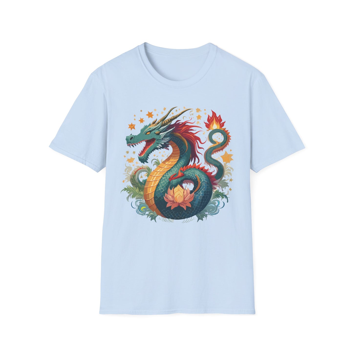 Dragon T Shirt, Dragon Shirt, Shirt with Animals, Animal Shirt