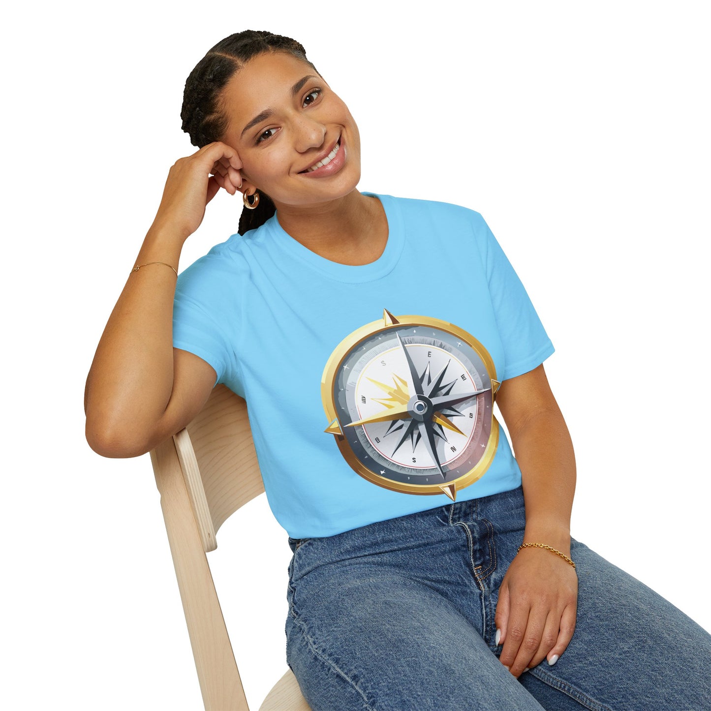 Compass T Shirt, Compass Shirt, Shirt with Compass, Navigator Shirt