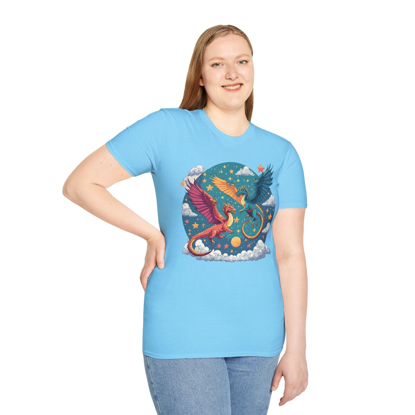 Dragon T Shirt, Dragon Shirt, Shirt with Animals, Animal Shirt