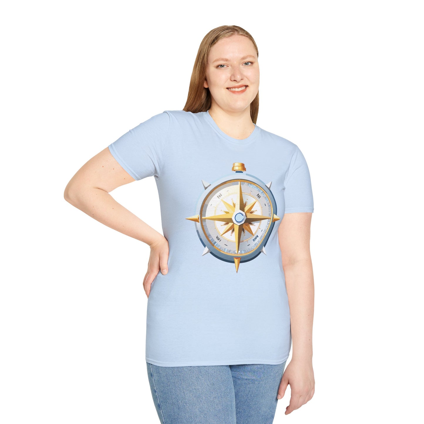 Compass T Shirt, Compass Shirt, Shirt with Compass, Navigator Shirt