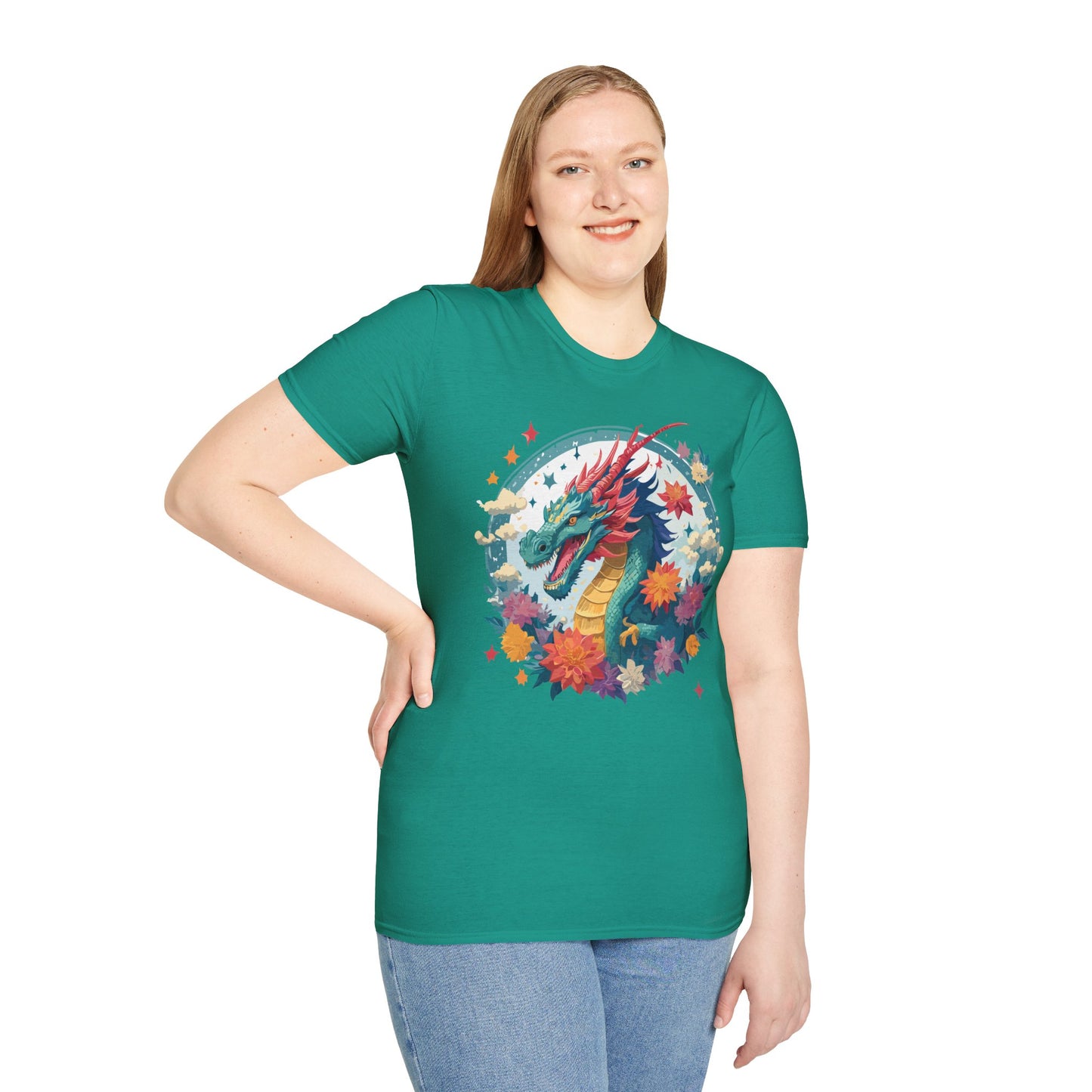 Dragon T Shirt, Dragon Shirt, Shirt with Animals, Animal Shirt