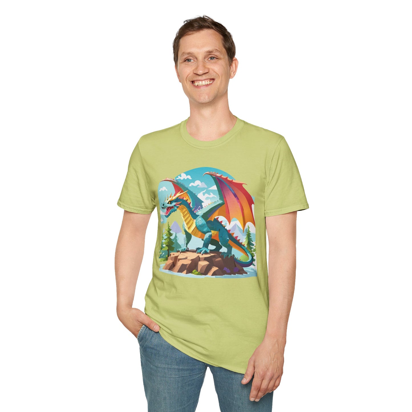 Dragon T Shirt, Dragon Shirt, Shirt with Animals, Animal Shirt
