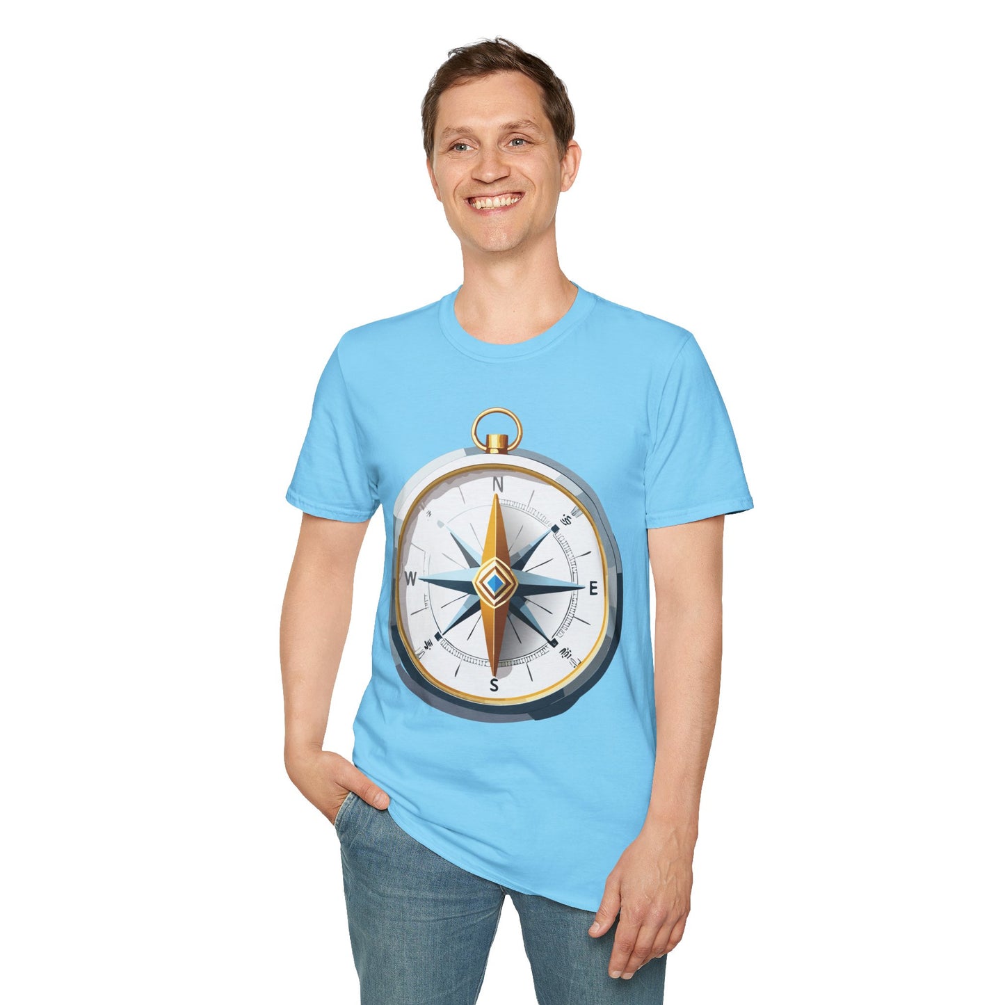 Compass T Shirt, Compass Shirt, Shirt with Compass, Navigator Shirt