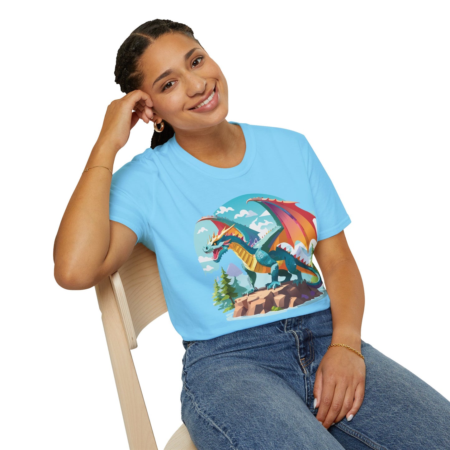Dragon T Shirt, Dragon Shirt, Shirt with Animals, Animal Shirt