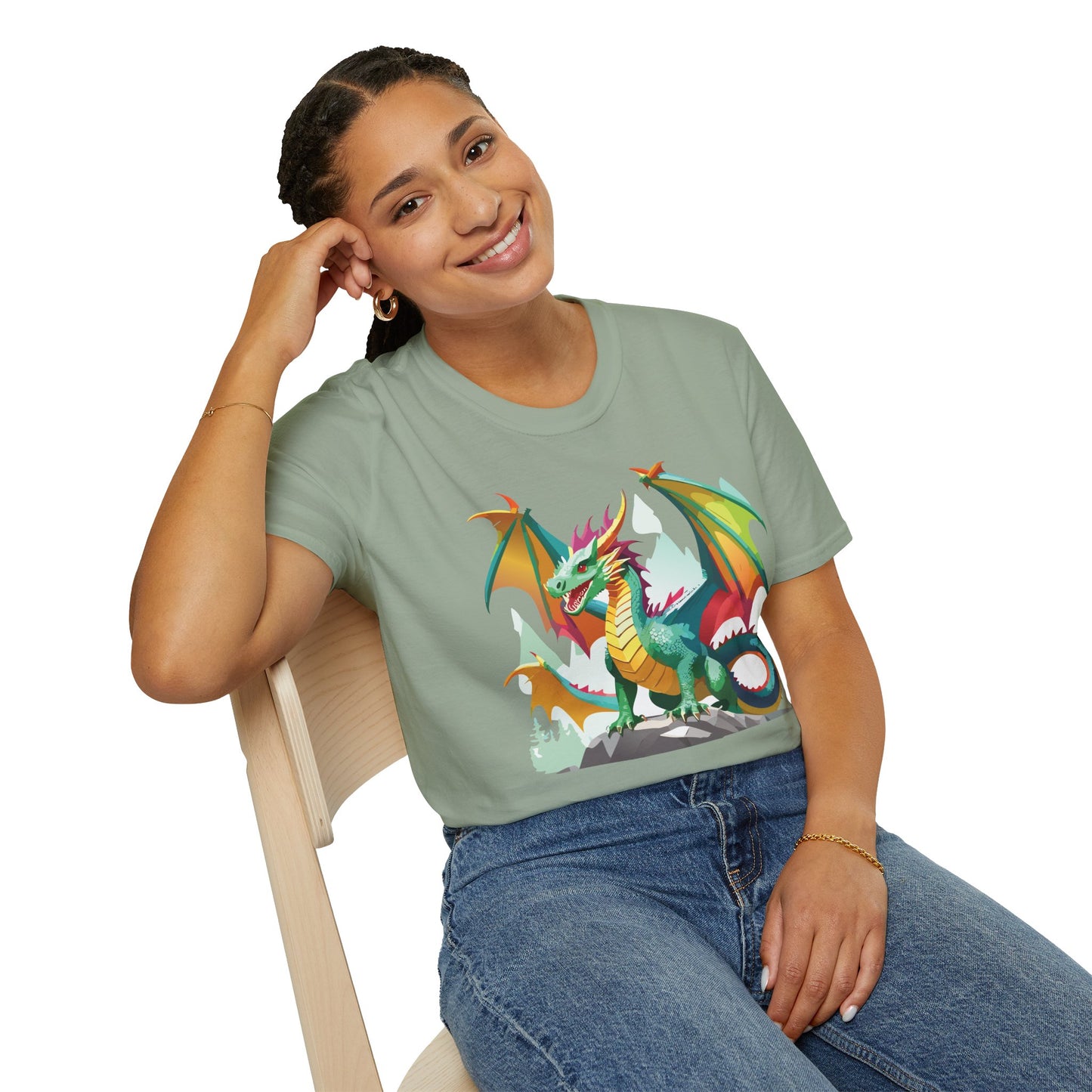 Dragon T Shirt, Dragon Shirt, Shirt with Animals, Animal Shirt