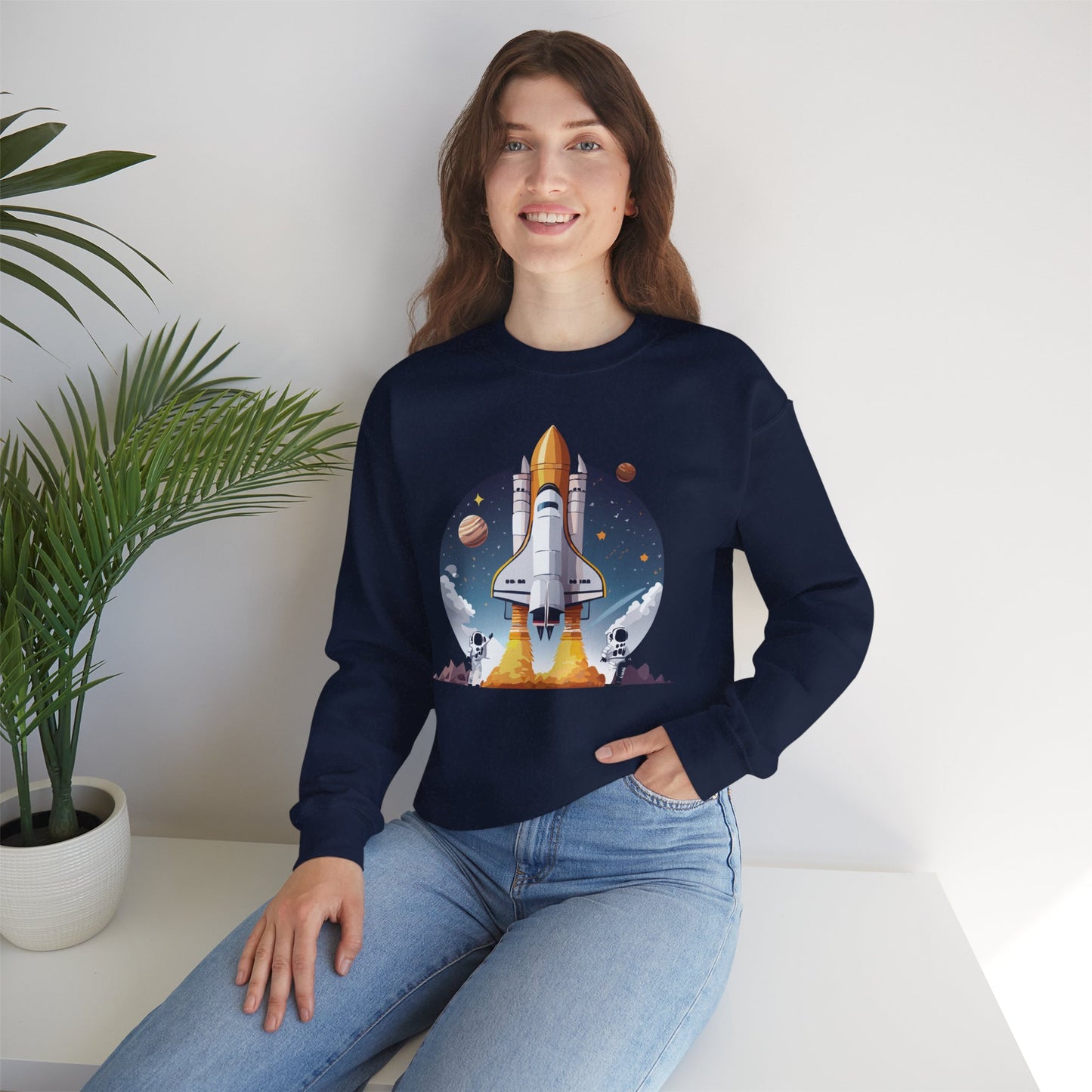 Space Shuttle Sweatshirt, Cosmic Sweatshirt, Astronaut Sweatshirt, Space Cosmic Sweatshirt
