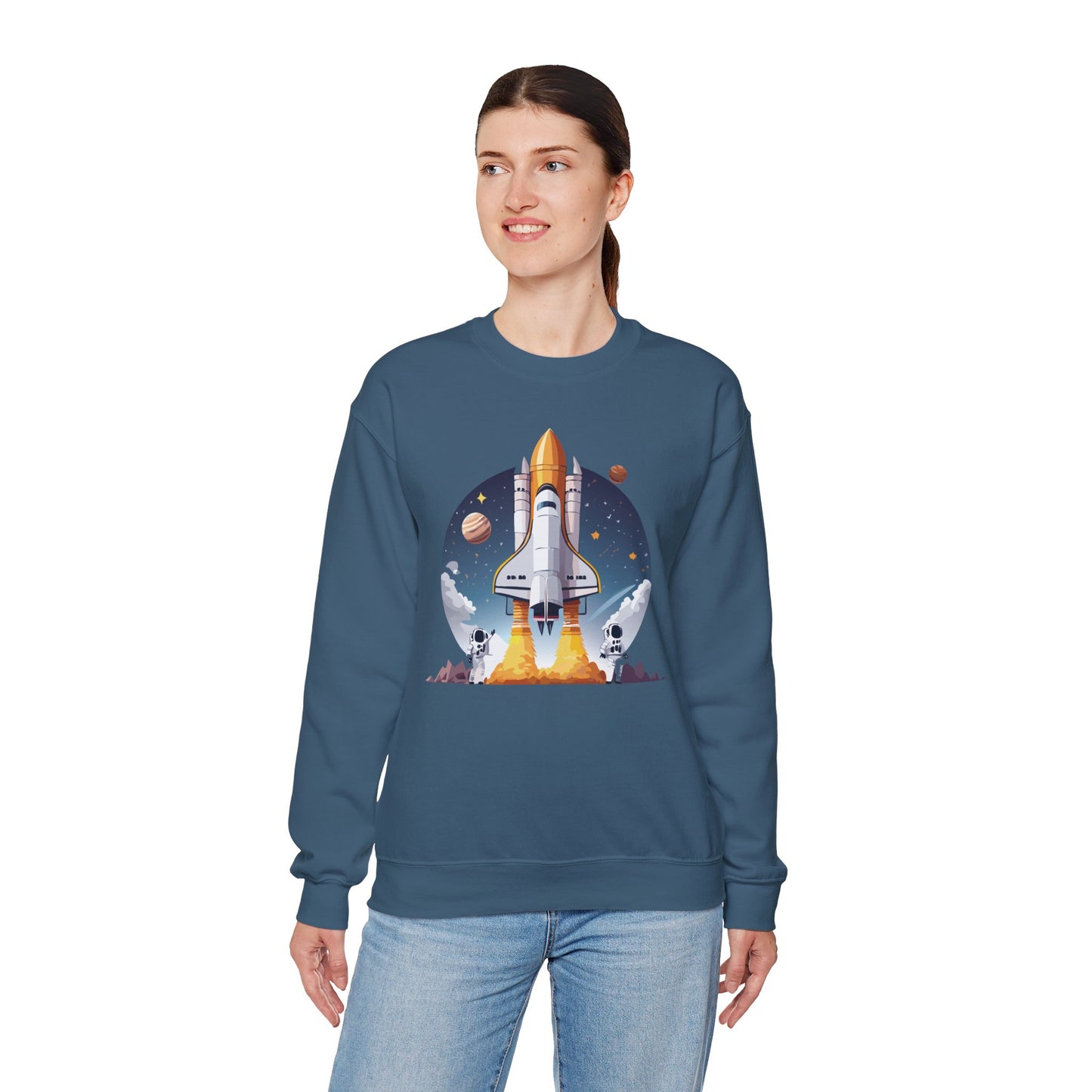 Space Shuttle Sweatshirt, Cosmic Sweatshirt, Astronaut Sweatshirt, Space Cosmic Sweatshirt