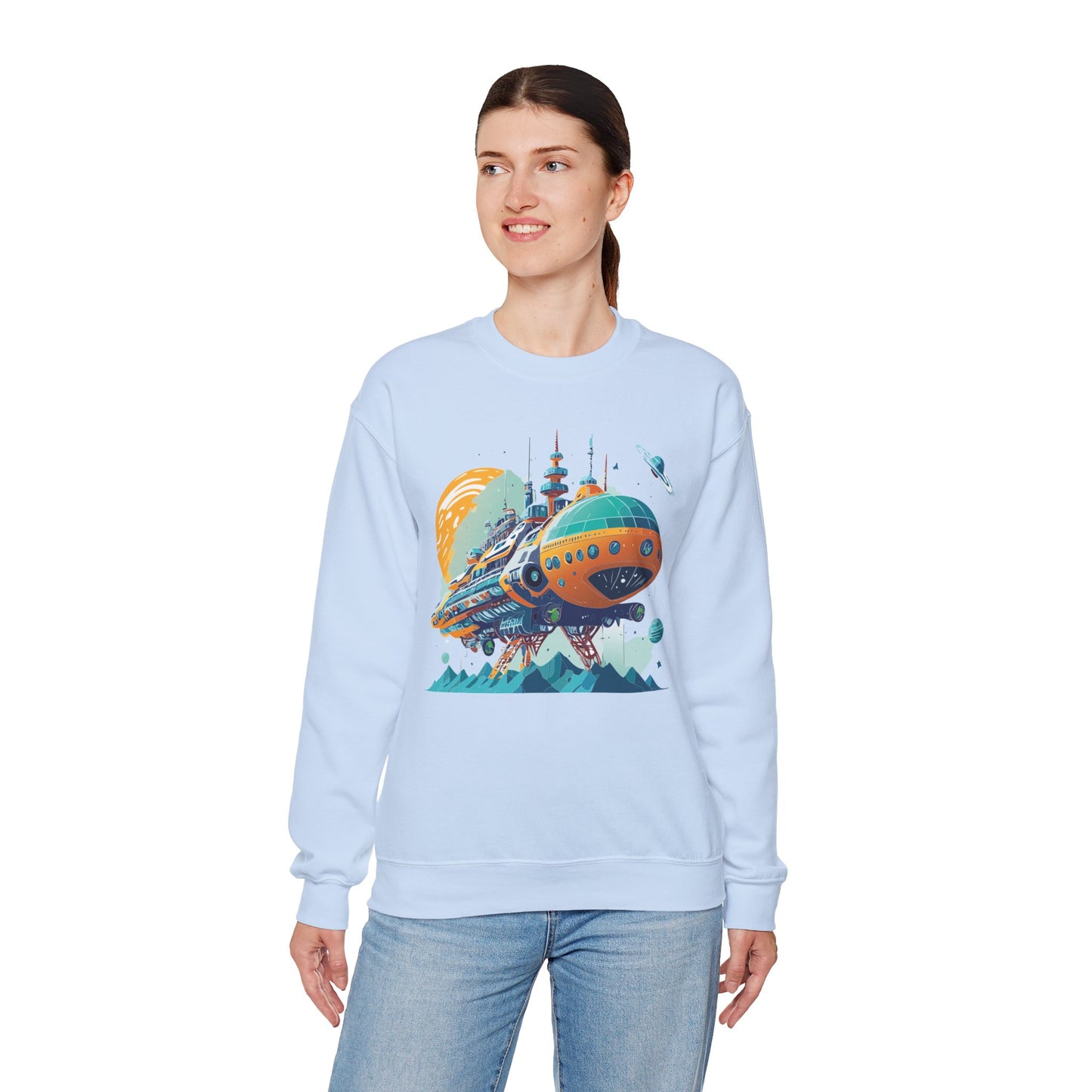 Space Shuttle Sweatshirt, Cosmic Sweatshirt, Astronaut Sweatshirt, Space Cosmic Sweatshirt