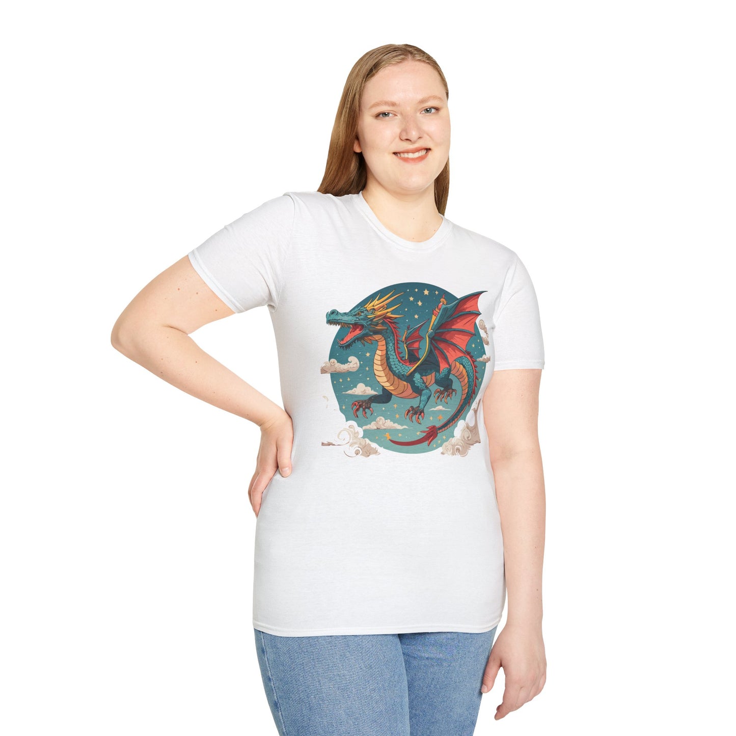 Dragon T Shirt, Dragon Shirt, Shirt with Animals, Animal Shirt