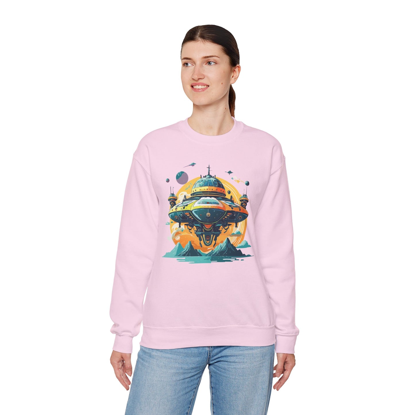 Space Shuttle Sweatshirt, Cosmic Sweatshirt, Astronaut Sweatshirt, Space Cosmic Sweatshirt