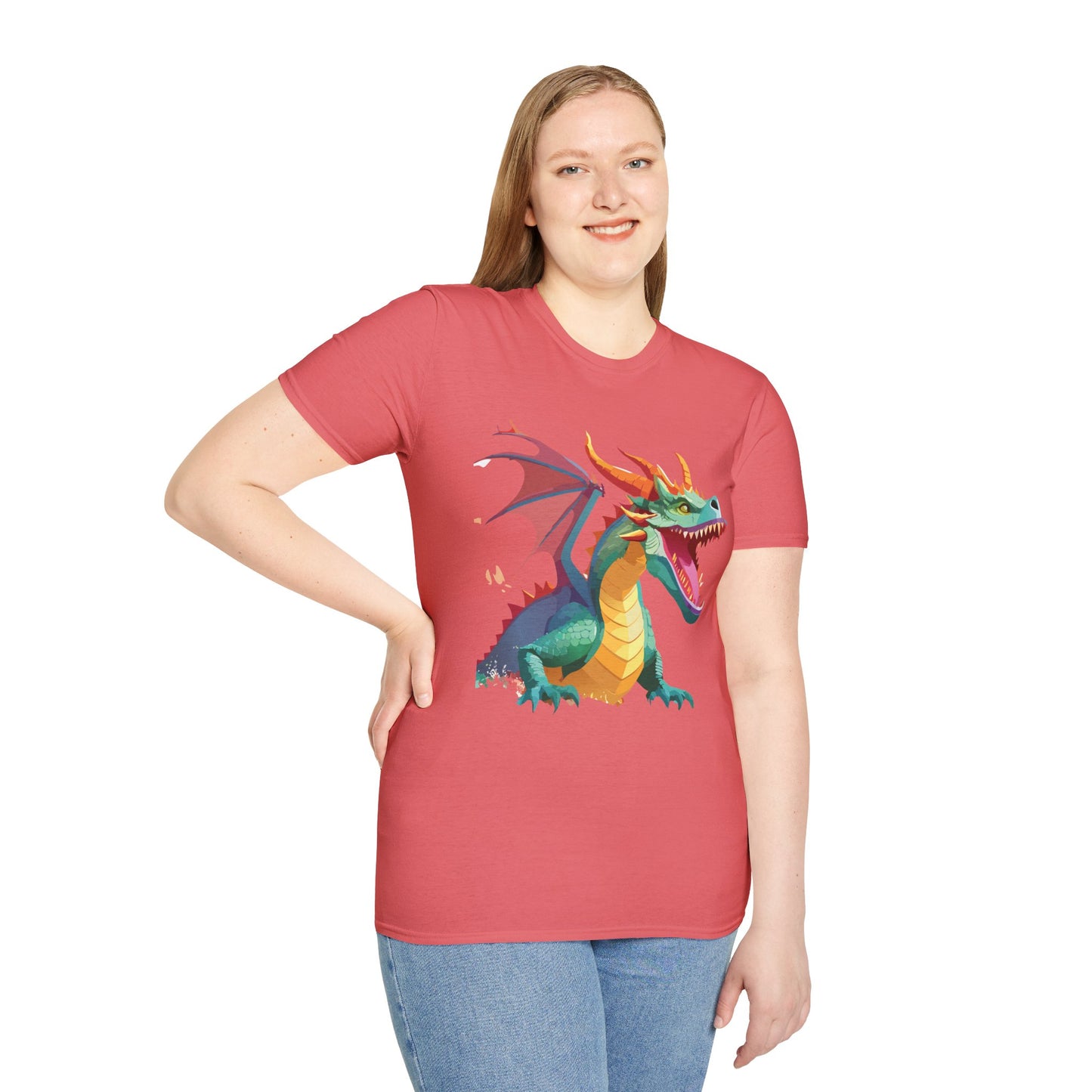 Dragon T Shirt, Dragon Shirt, Shirt with Animals, Animal Shirt