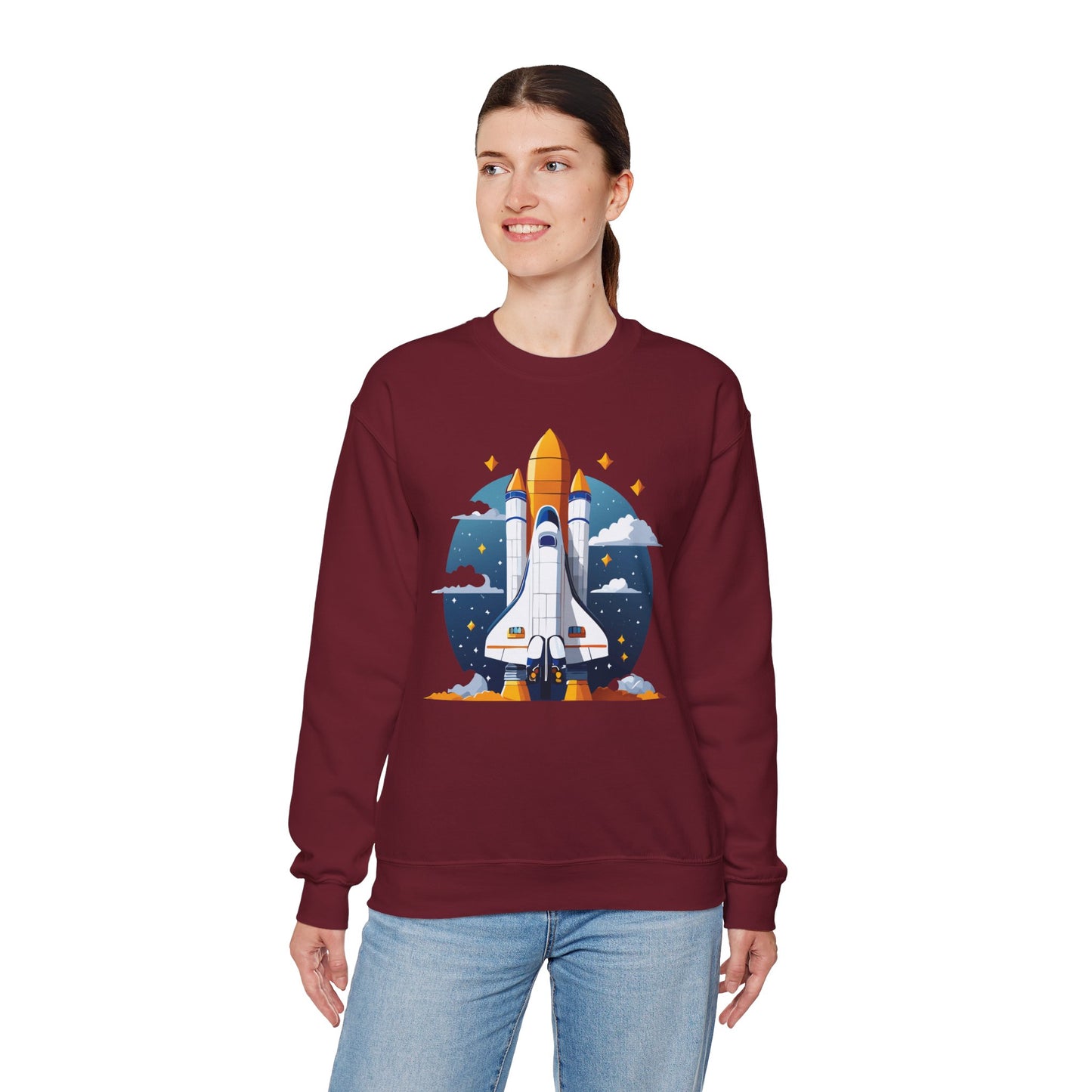 Space Shuttle Sweatshirt, Cosmic Sweatshirt, Astronaut Sweatshirt, Space Cosmic Sweatshirt
