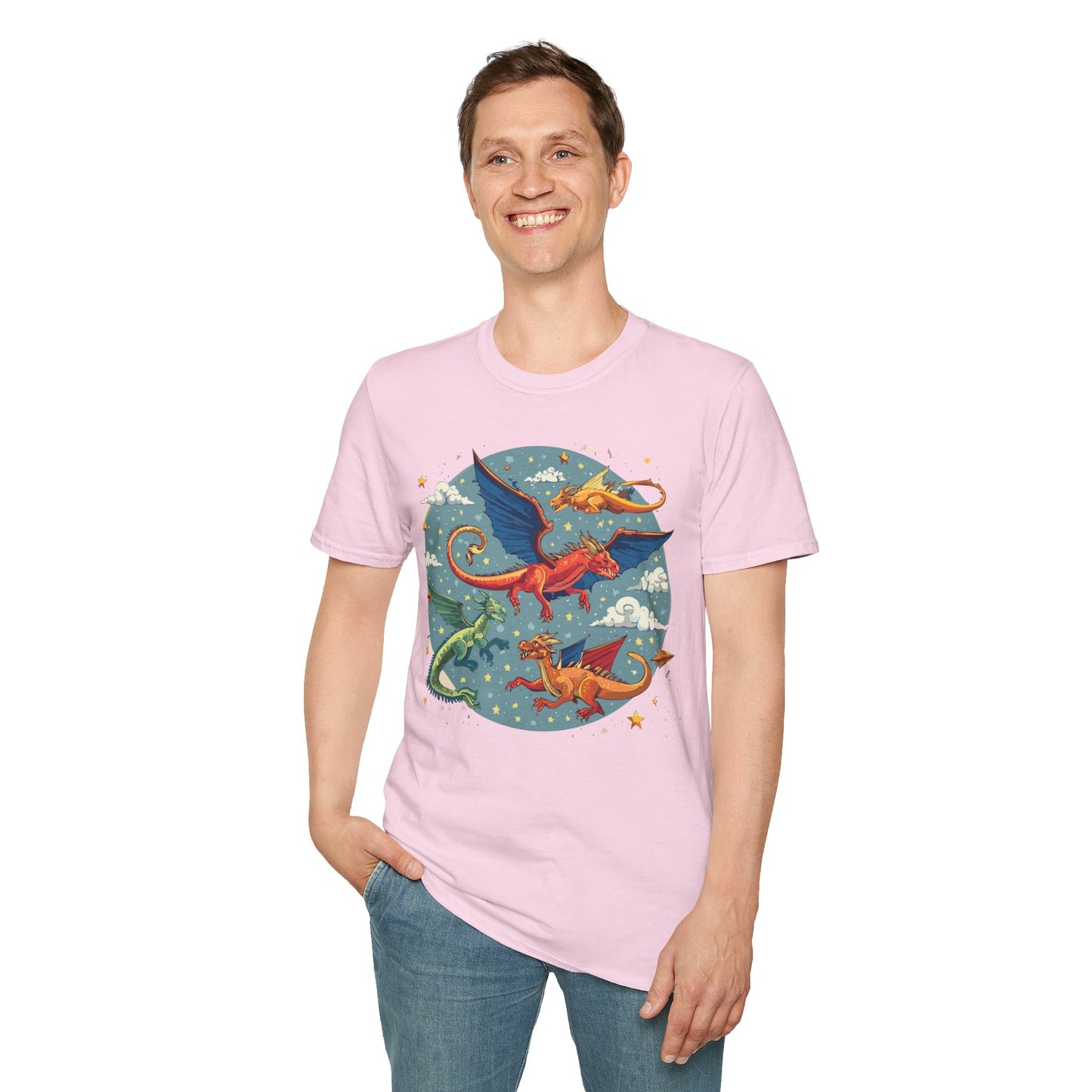 Dragon T Shirt, Dragon Shirt, Shirt with Animals, Animal Shirt