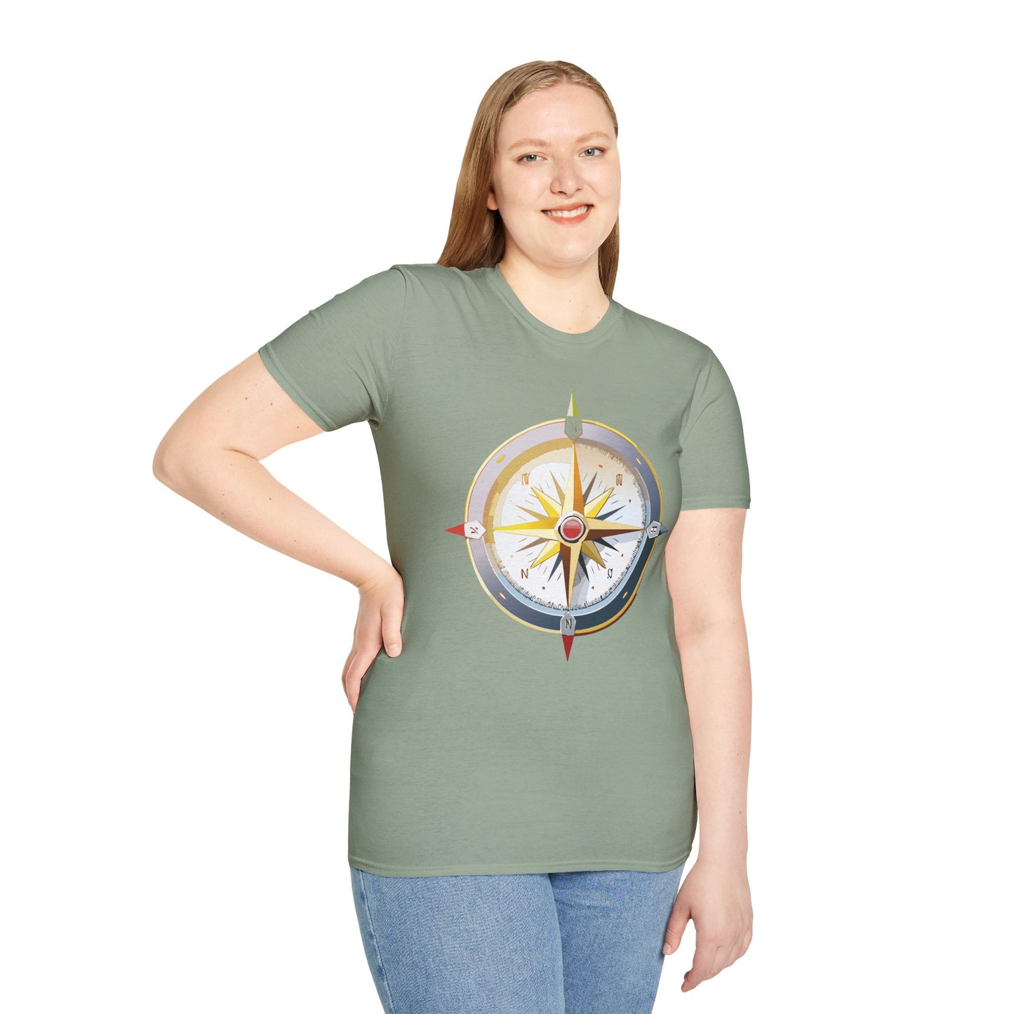Compass T Shirt, Compass Shirt, Shirt with Compass, Navigator Shirt
