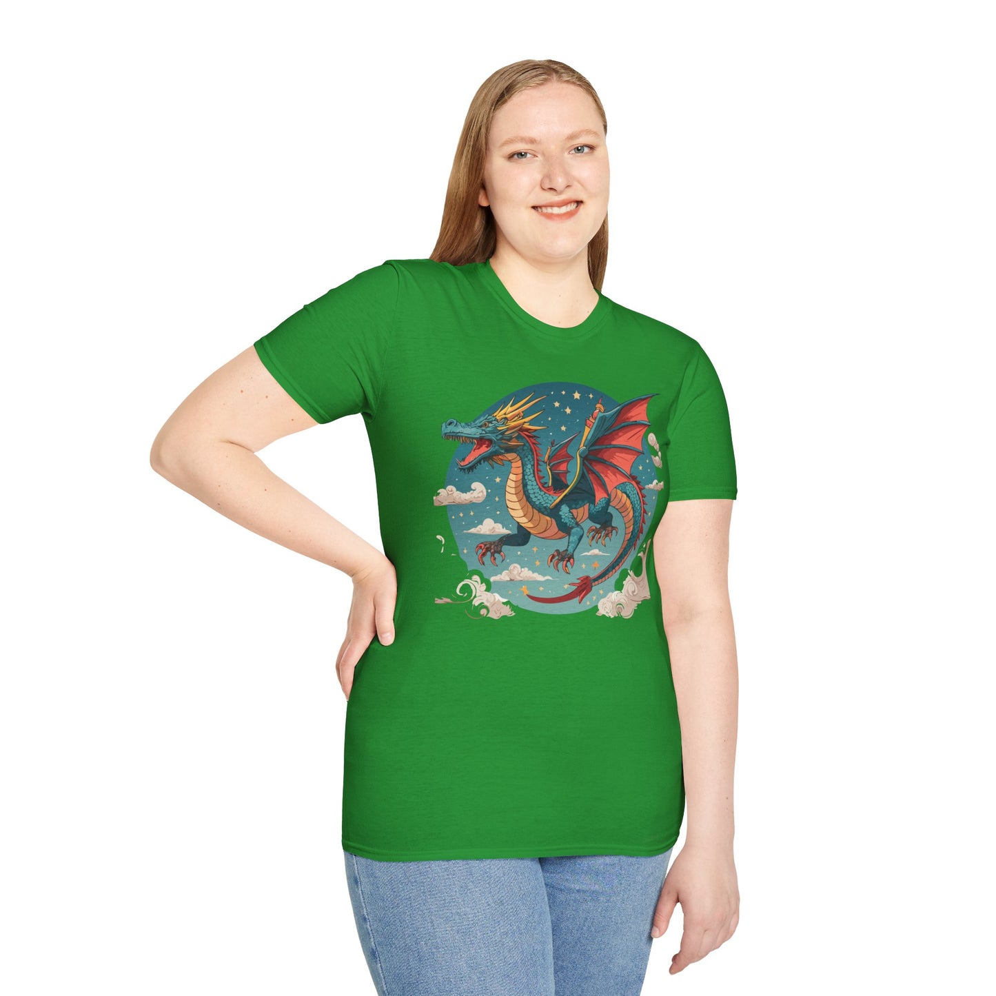 Dragon T Shirt, Dragon Shirt, Shirt with Animals, Animal Shirt
