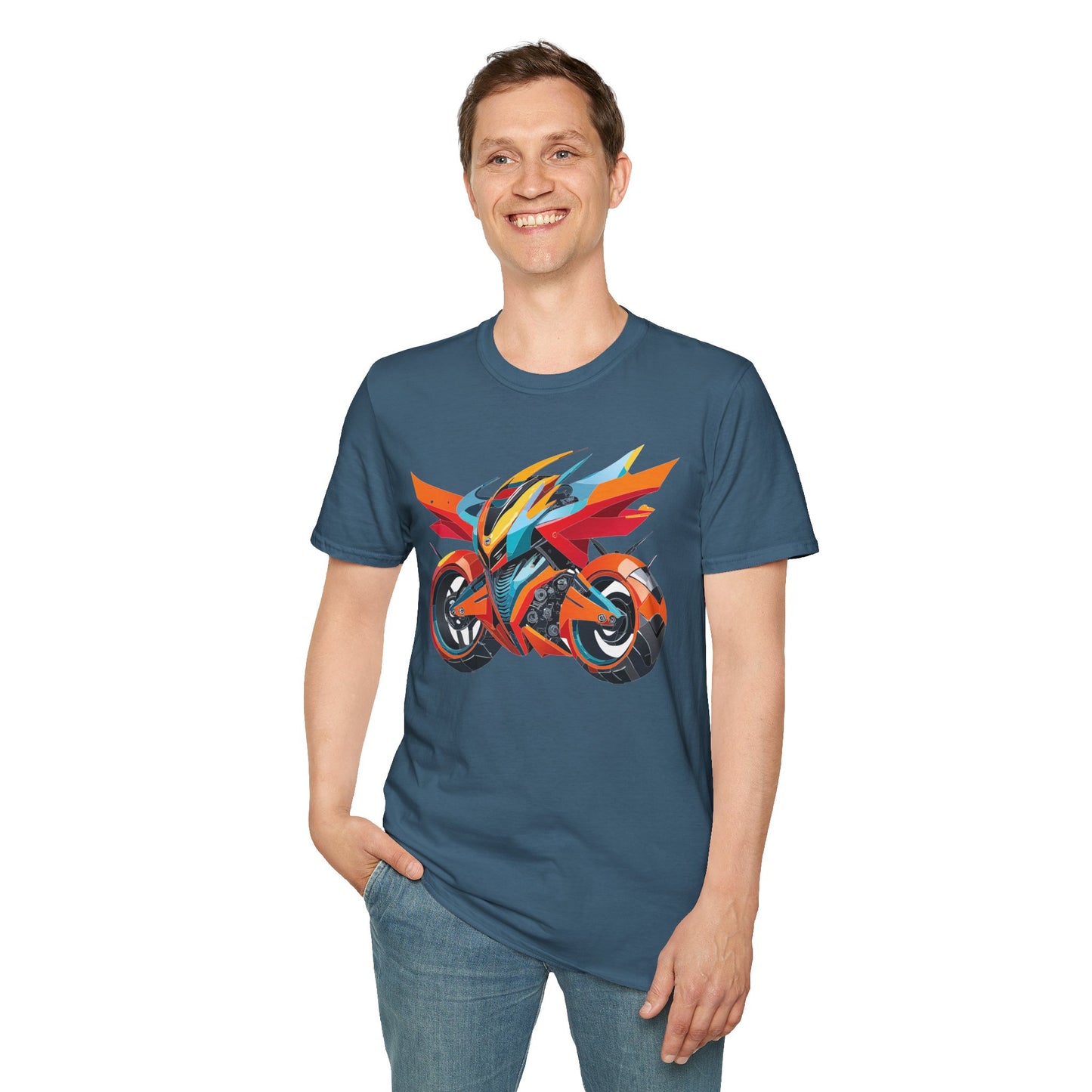Bike T Shirt, Moto Shirt, Shirt with Motorcycle, MTB T Shirts