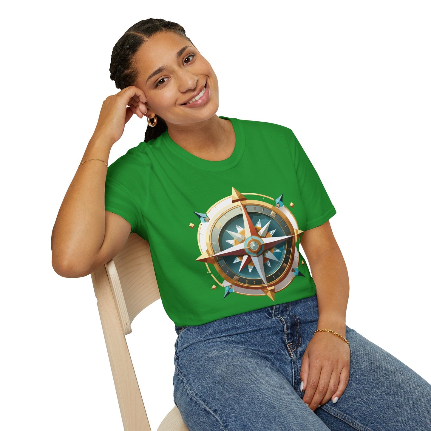 Compass T Shirt, Compass Shirt, Shirt with Compass, Navigator Shirt