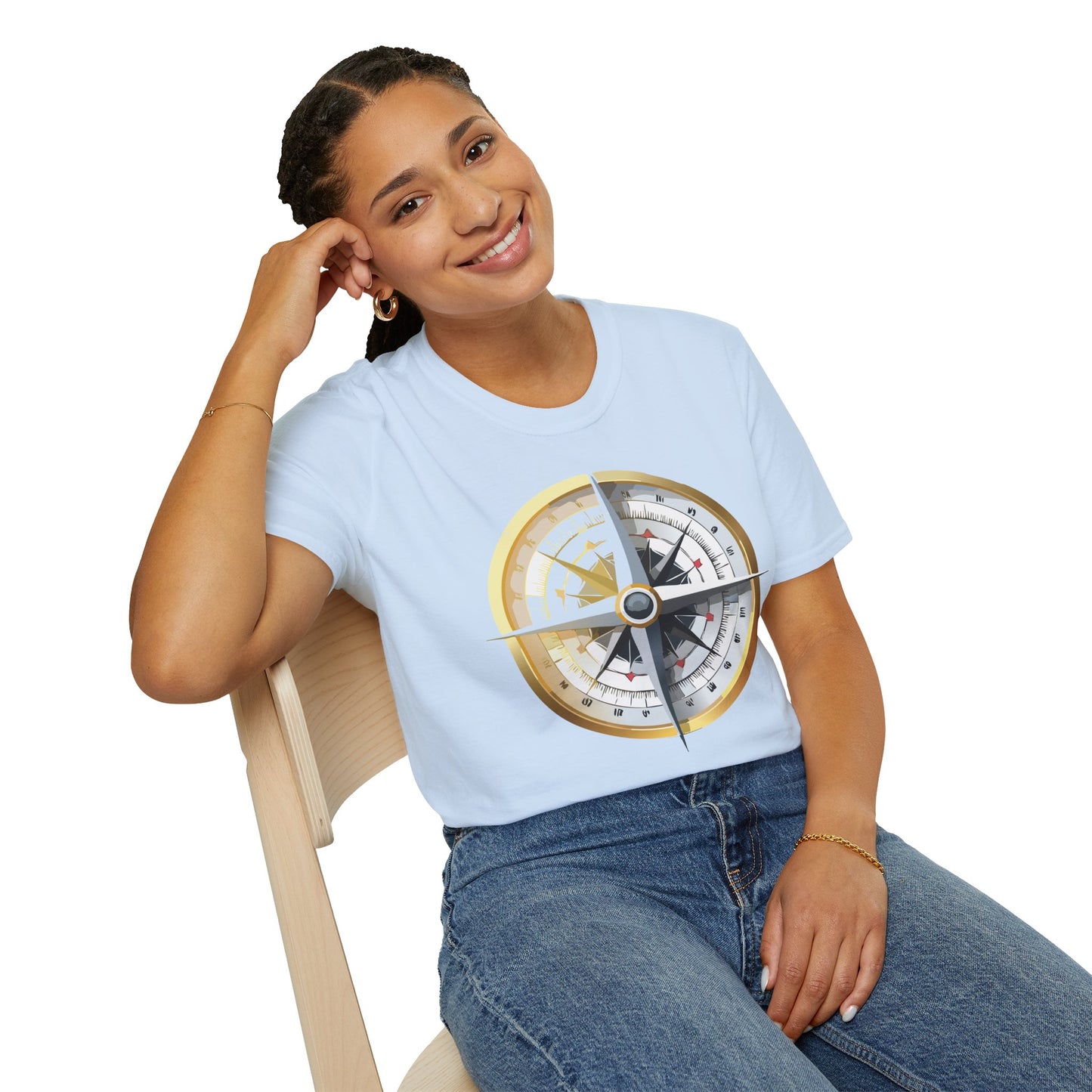 Compass T Shirt, Compass Shirt, Shirt with Compass, Navigator Shirt