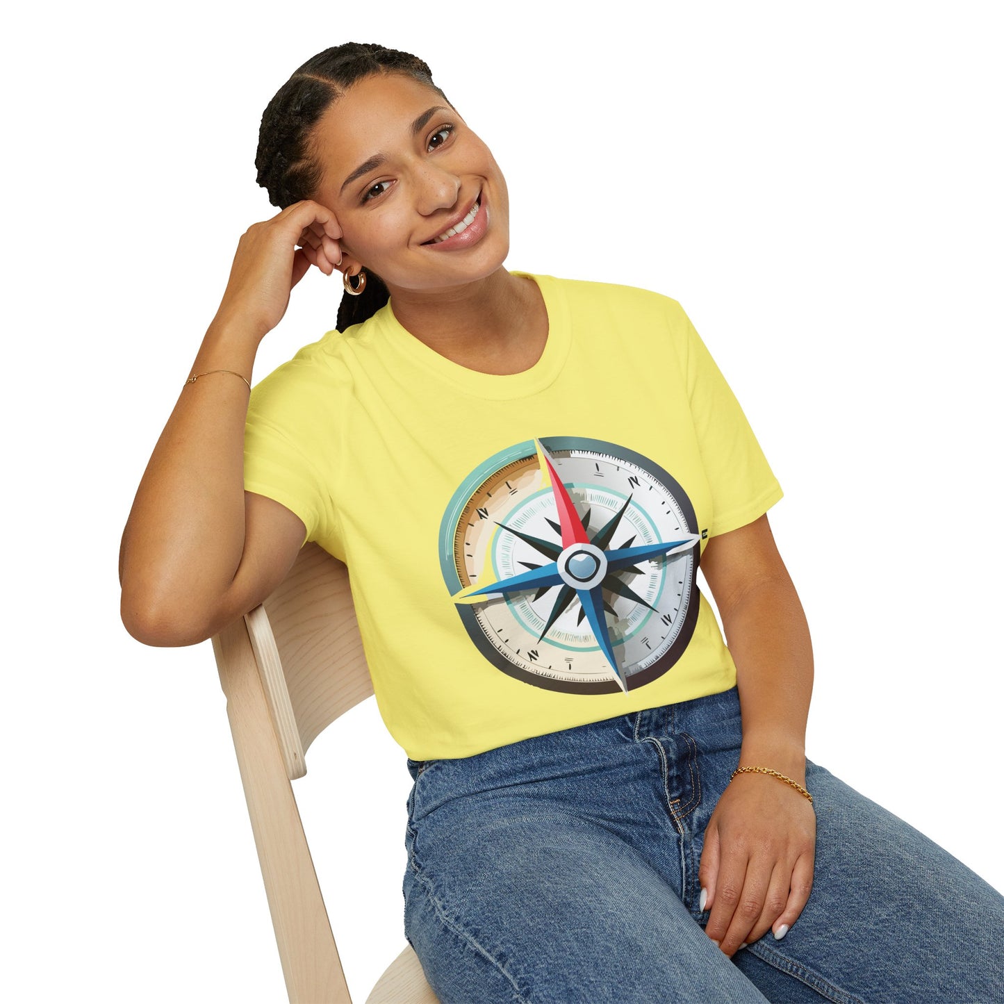 Compass T Shirt, Compass Shirt, Shirt with Compass, Navigator Shirt