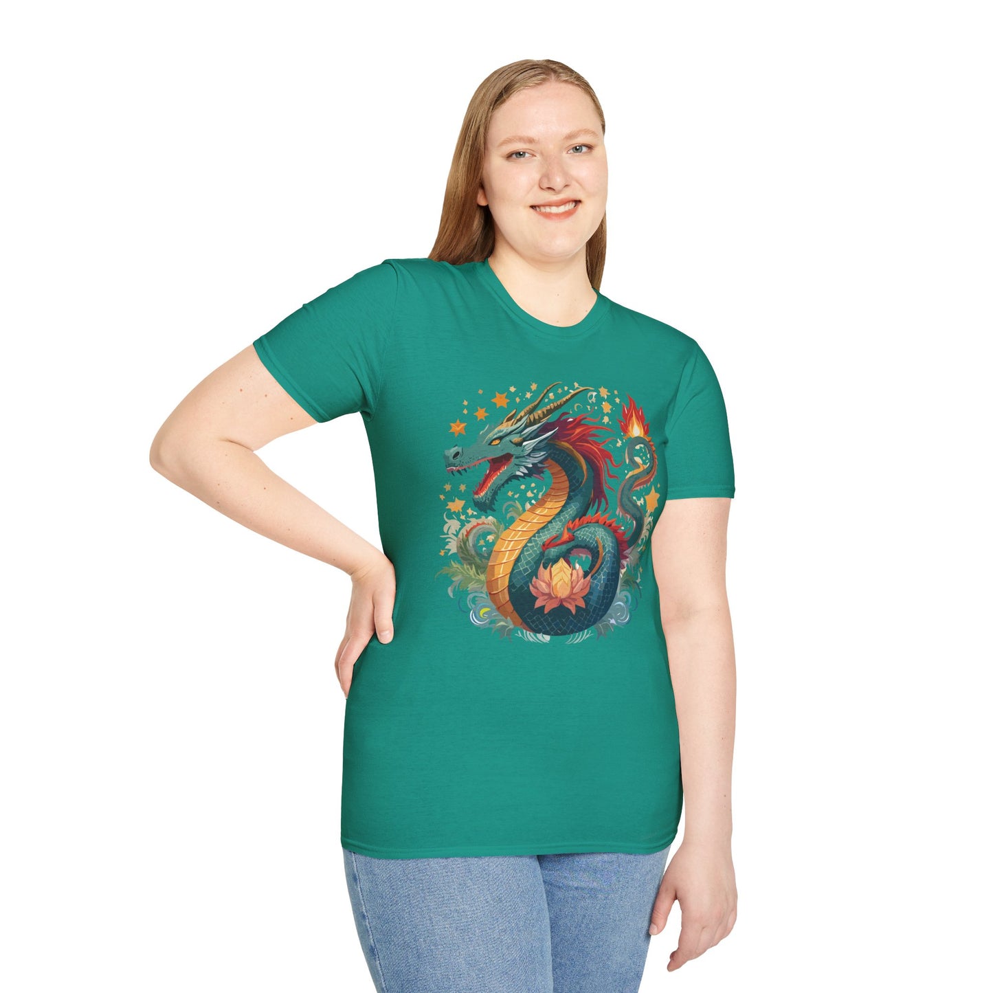 Dragon T Shirt, Dragon Shirt, Shirt with Animals, Animal Shirt