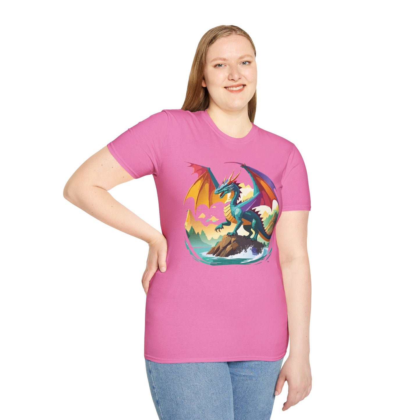 Dragon T Shirt, Dragon Shirt, Shirt with Animals, Animal Shirt