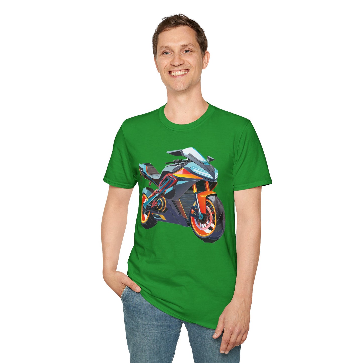 Bike T Shirt, Moto Shirt, Shirt with Motorcycle, MTB T Shirts