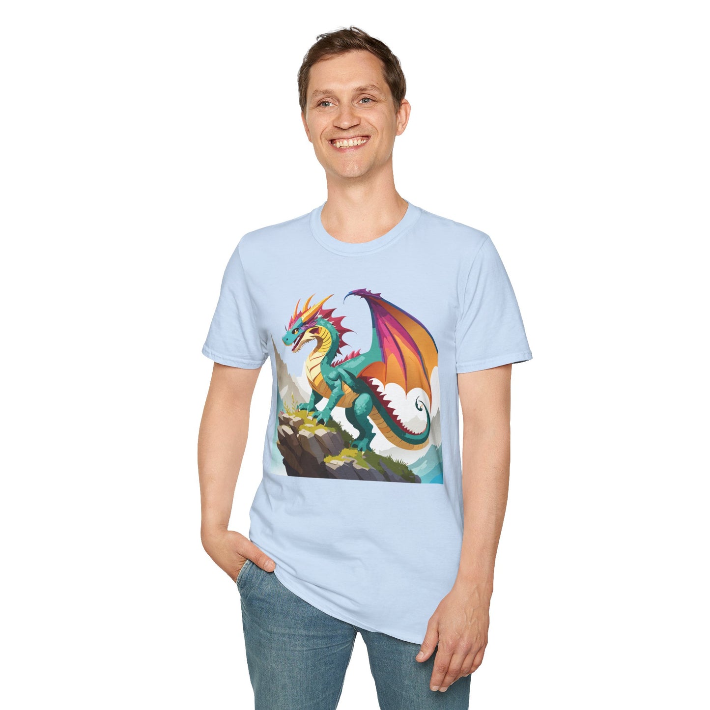 Dragon T Shirt, Dragon Shirt, Shirt with Animals, Animal Shirt