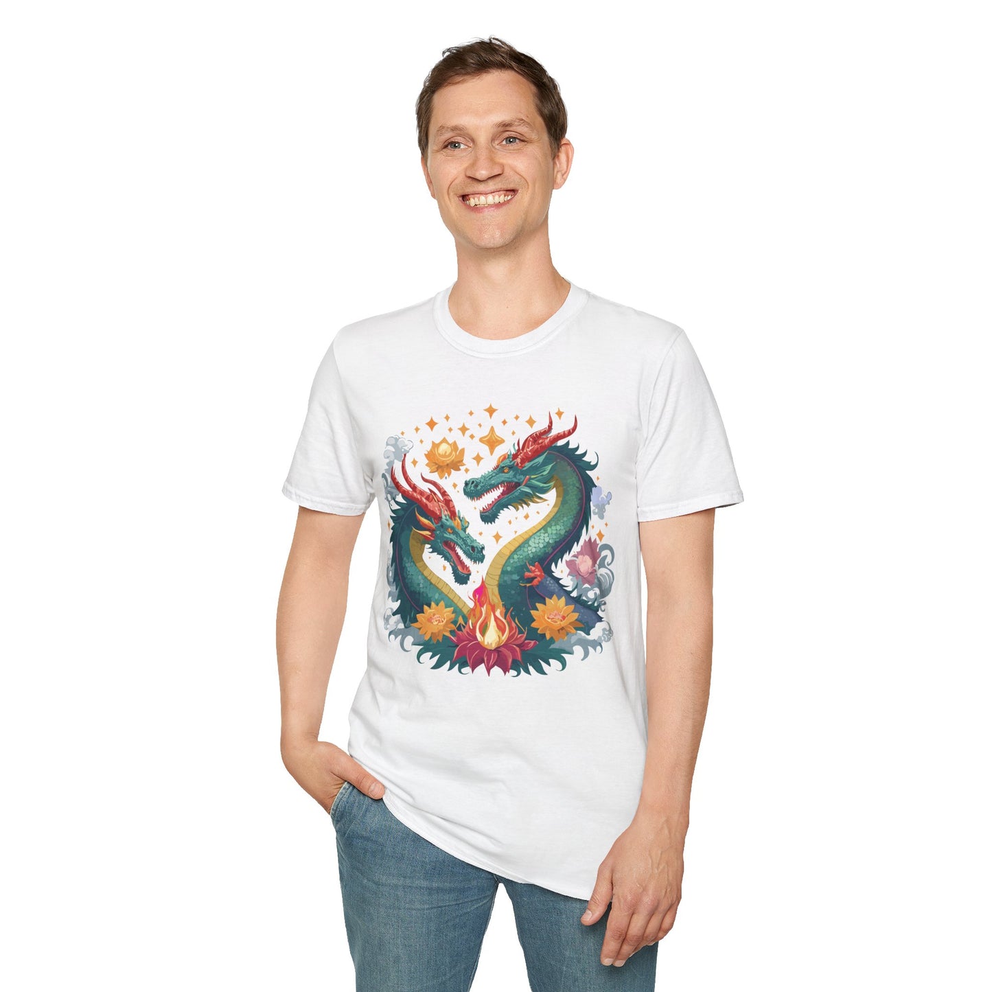Dragon T Shirt, Dragon Shirt, Shirt with Animals, Animal Shirt