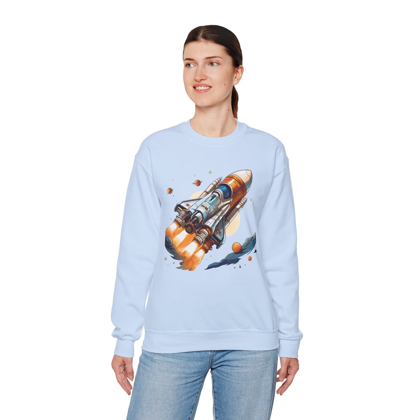 Space Shuttle Sweatshirt, Cosmic Sweatshirt, Astronaut Sweatshirt, Space Cosmic Sweatshirt
