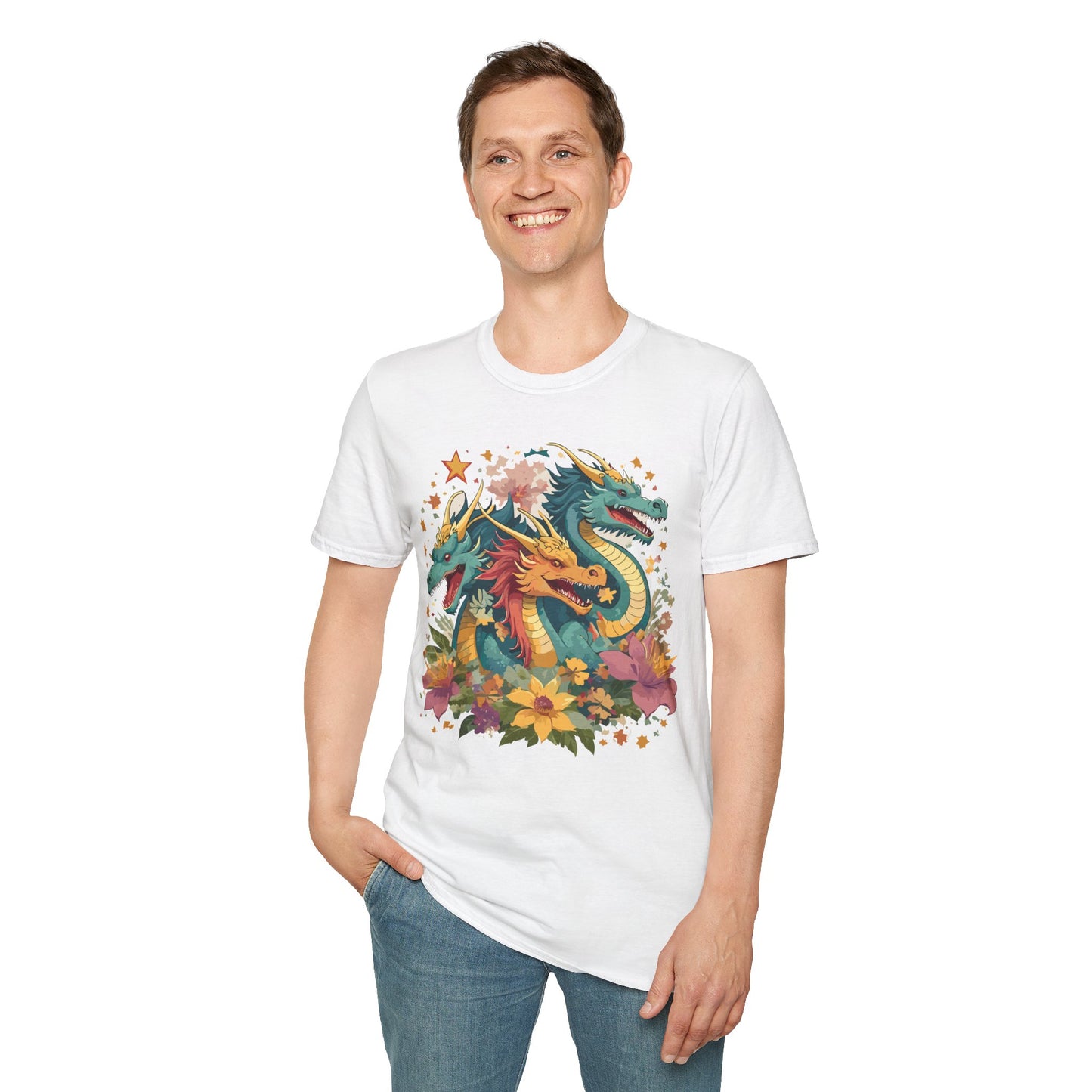Dragon T Shirt, Dragon Shirt, Shirt with Animals, Animal Shirt
