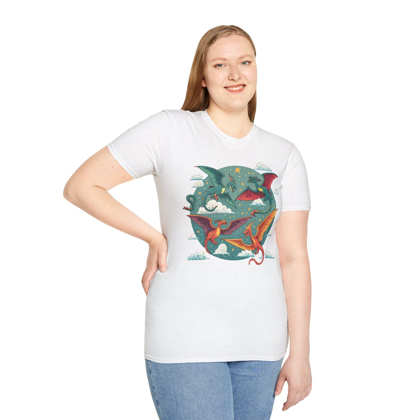 Dragon T Shirt, Dragon Shirt, Shirt with Animals, Animal Shirt