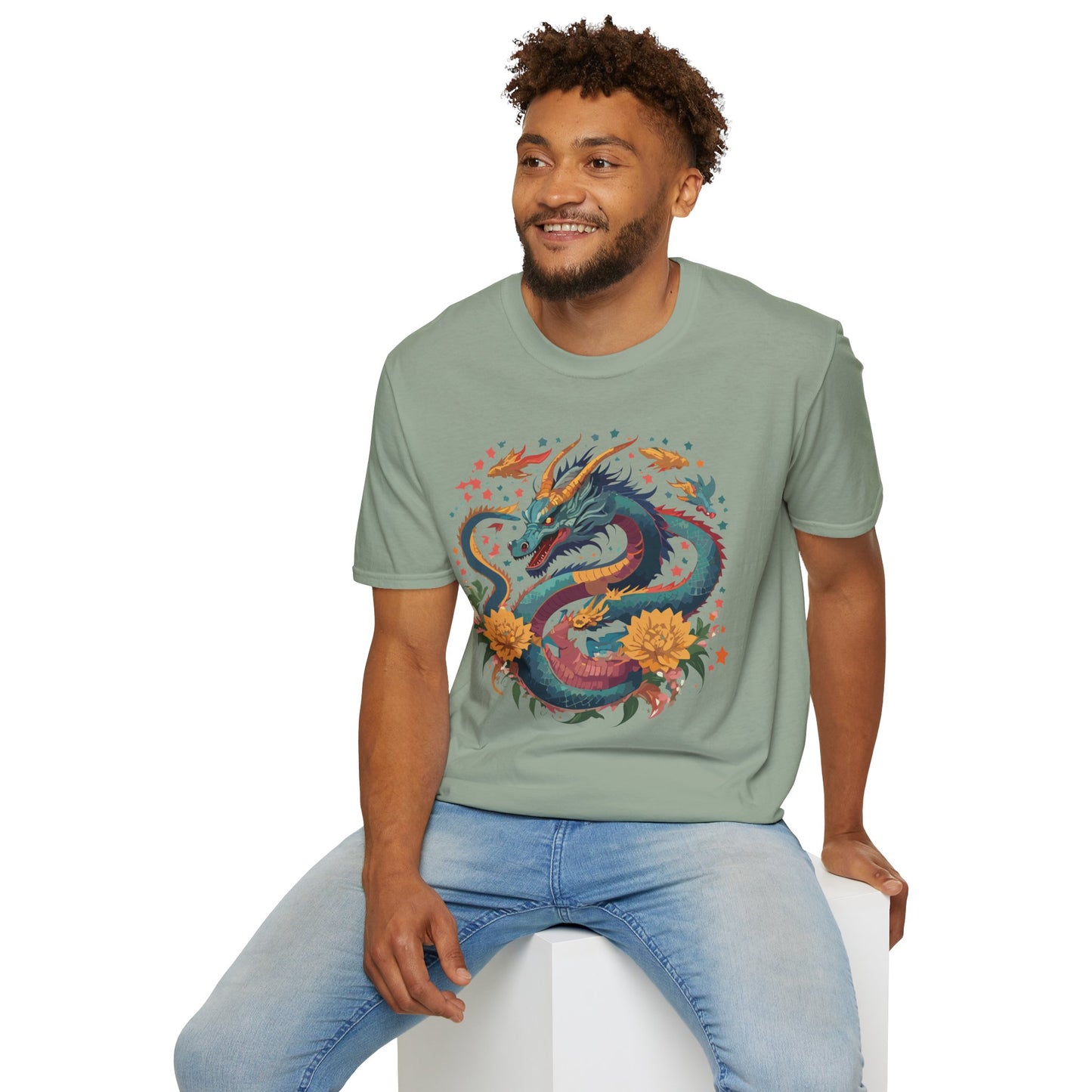 Dragon T Shirt, Dragon Shirt, Shirt with Animals, Animal Shirt