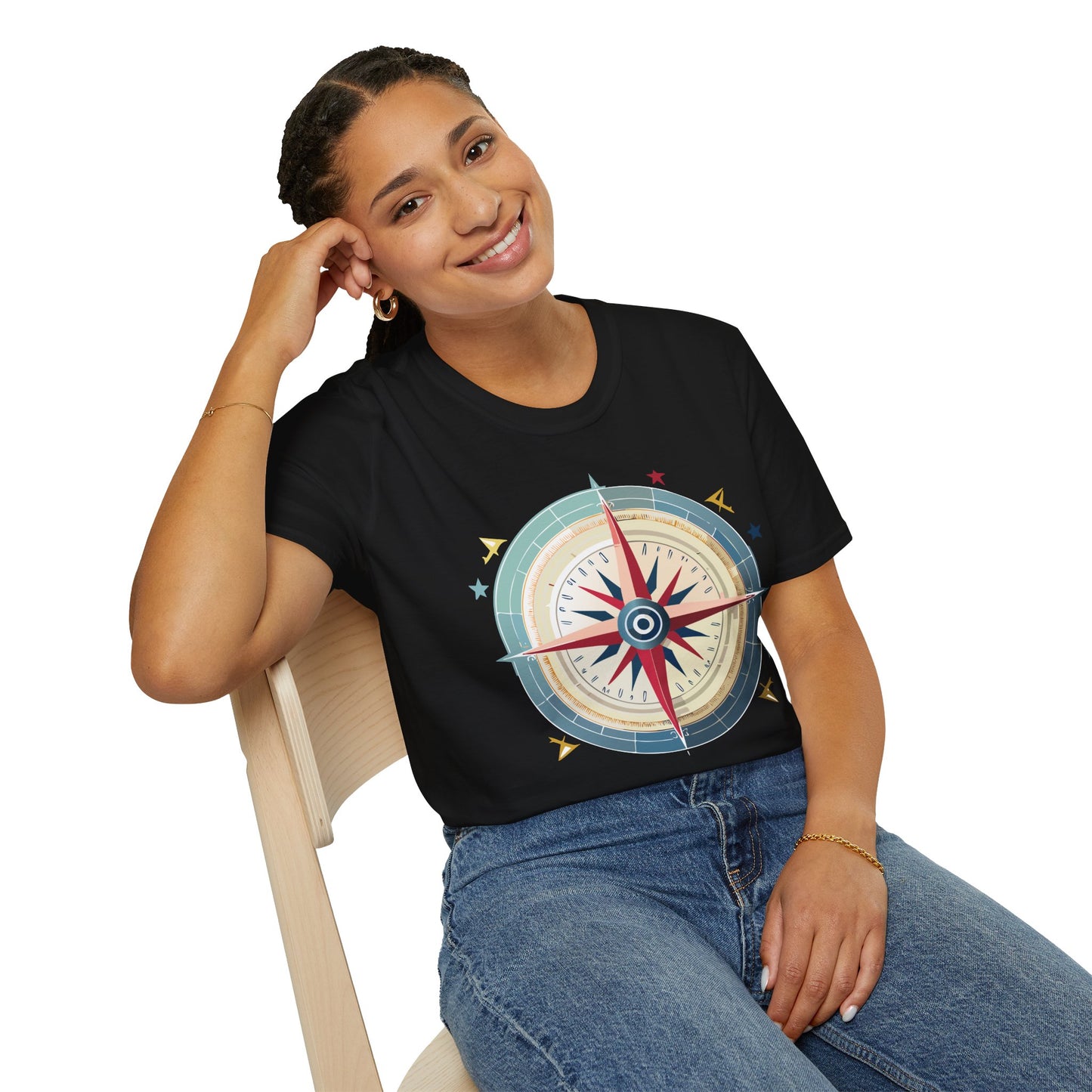 Compass T Shirt, Compass Shirt, Shirt with Compass, Navigator Shirt