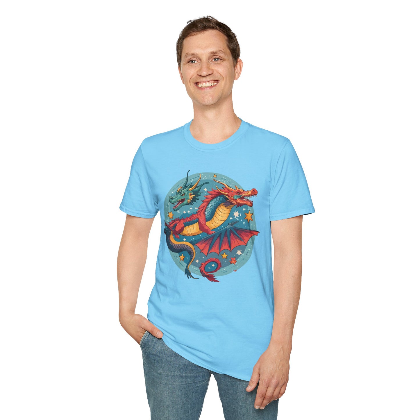 Dragon T Shirt, Dragon Shirt, Shirt with Animals, Animal Shirt