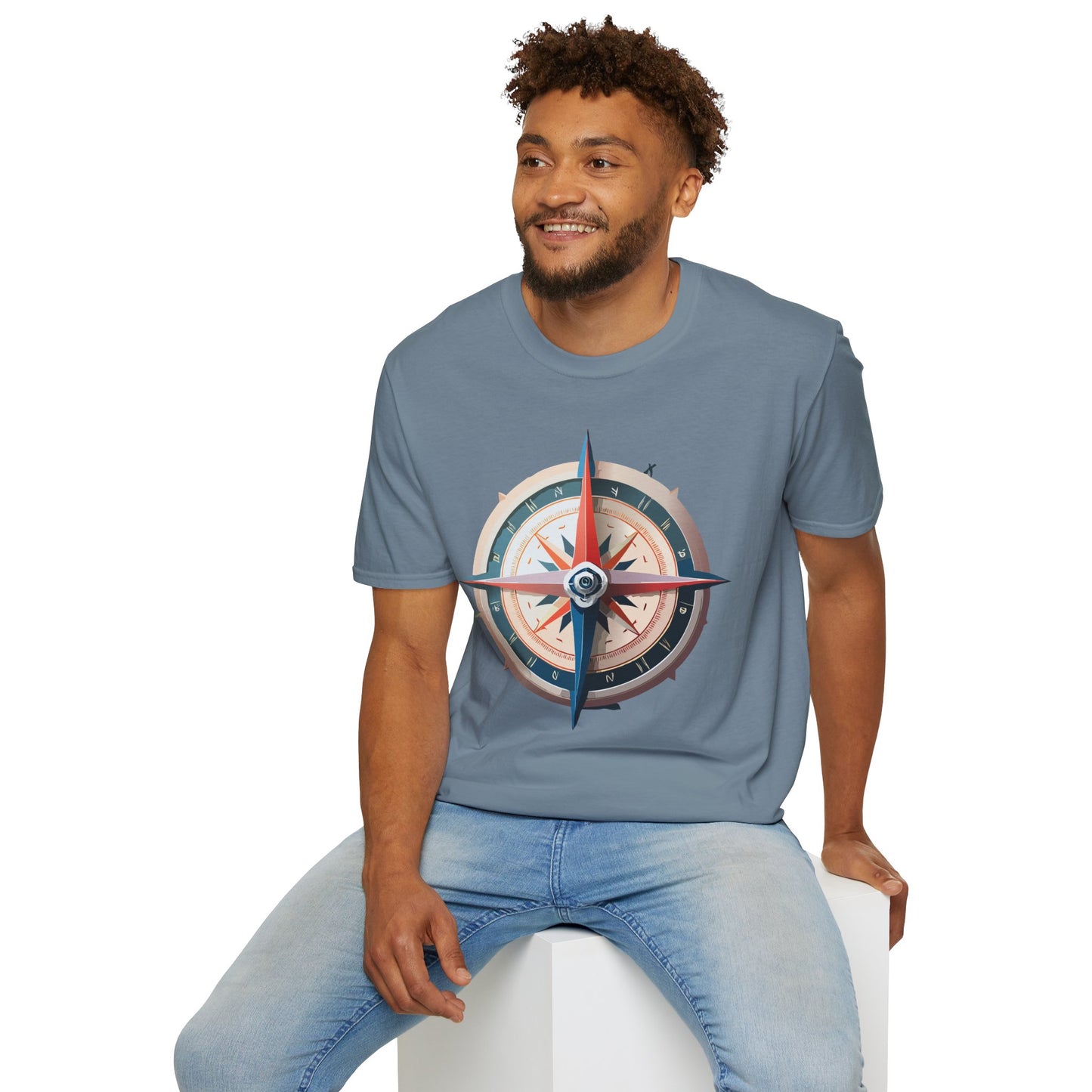 Compass T Shirt, Compass Shirt, Shirt with Compass, Navigator Shirt